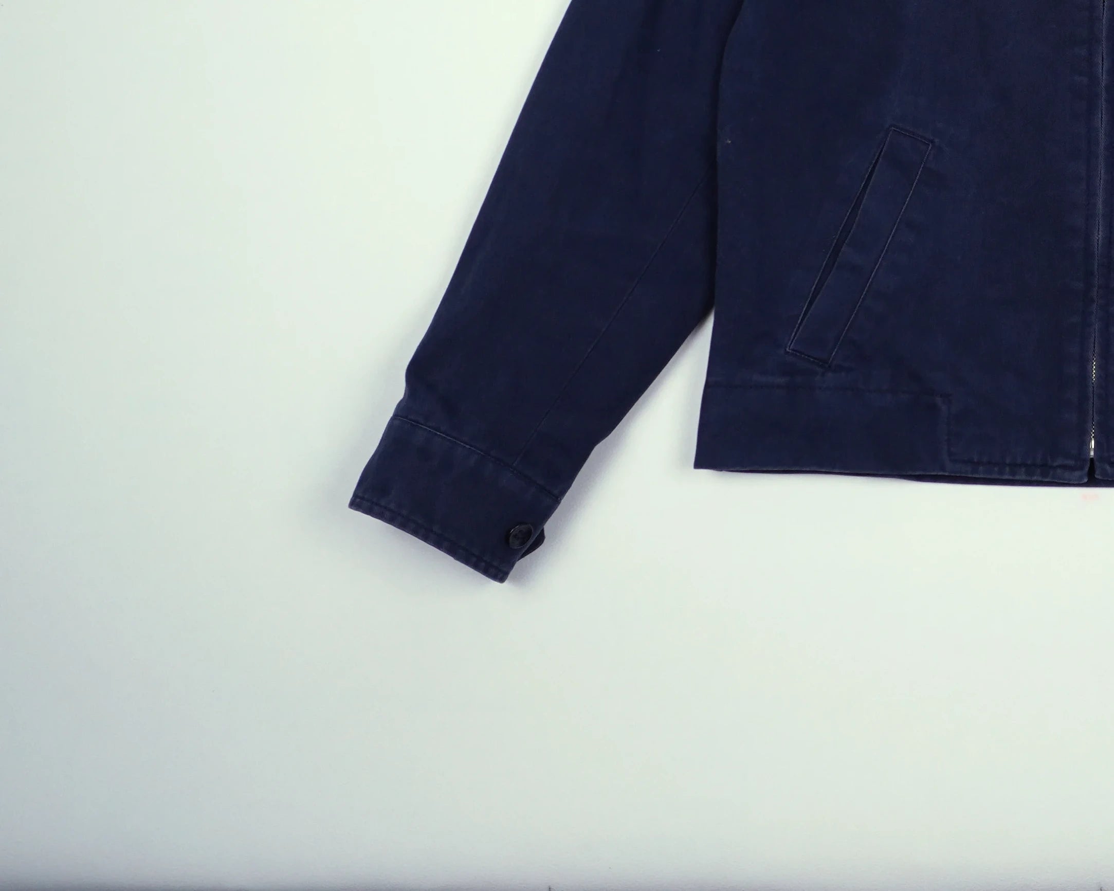 Burberry Navy Harrington Jacket XXS Cotton