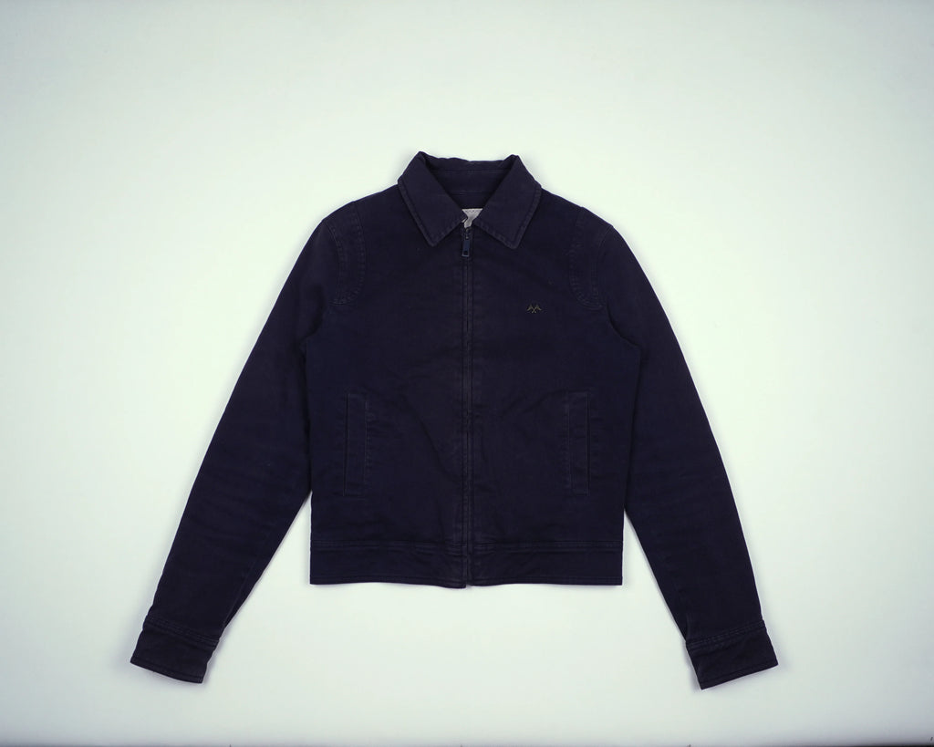 Burberry Navy Harrington Jacket M Cotton