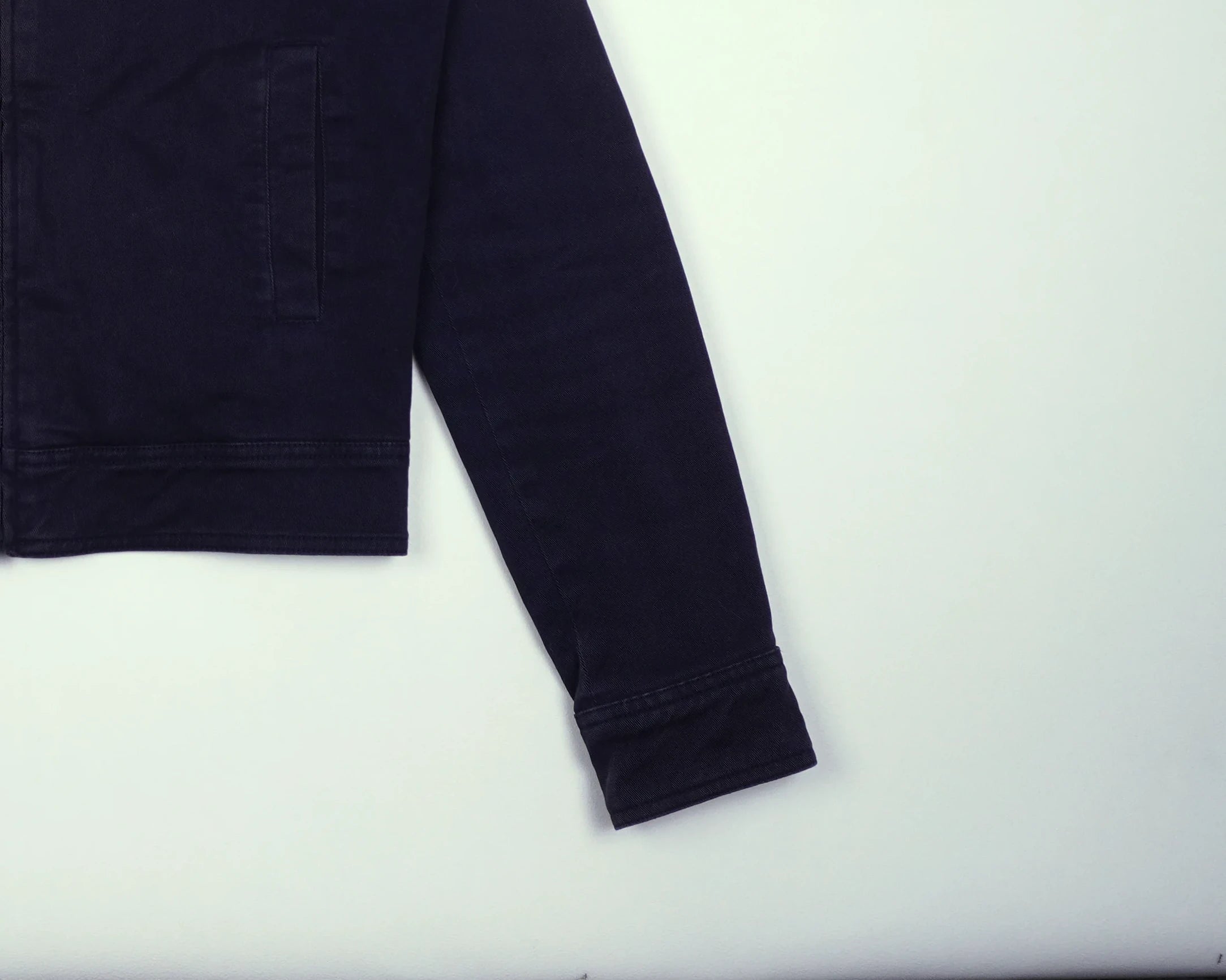 Burberry Navy Harrington Jacket M Cotton