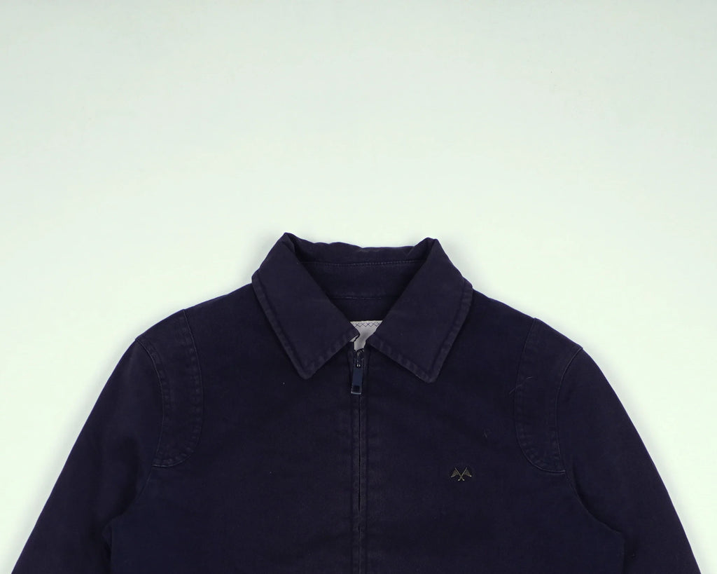 Burberry Navy Harrington Jacket M Cotton