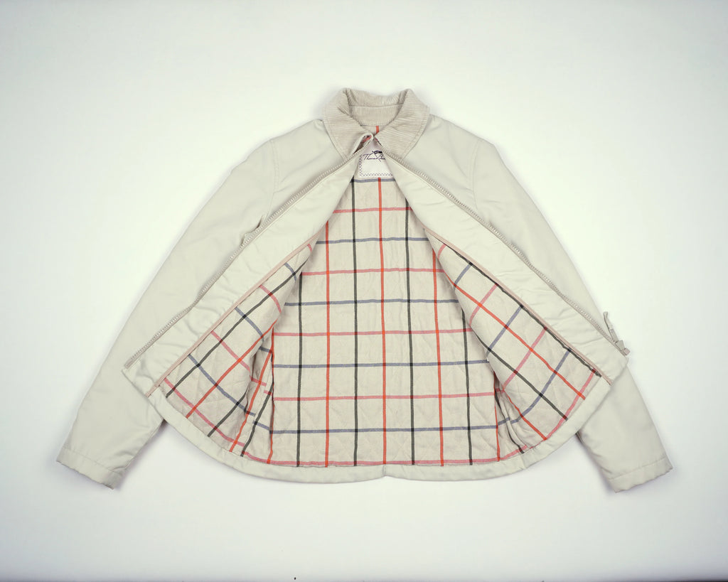Burberry Beige Harrington Jacket XS Cotton
