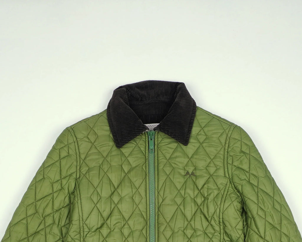 Burberry Green Quilted Jacket XXS Polyester