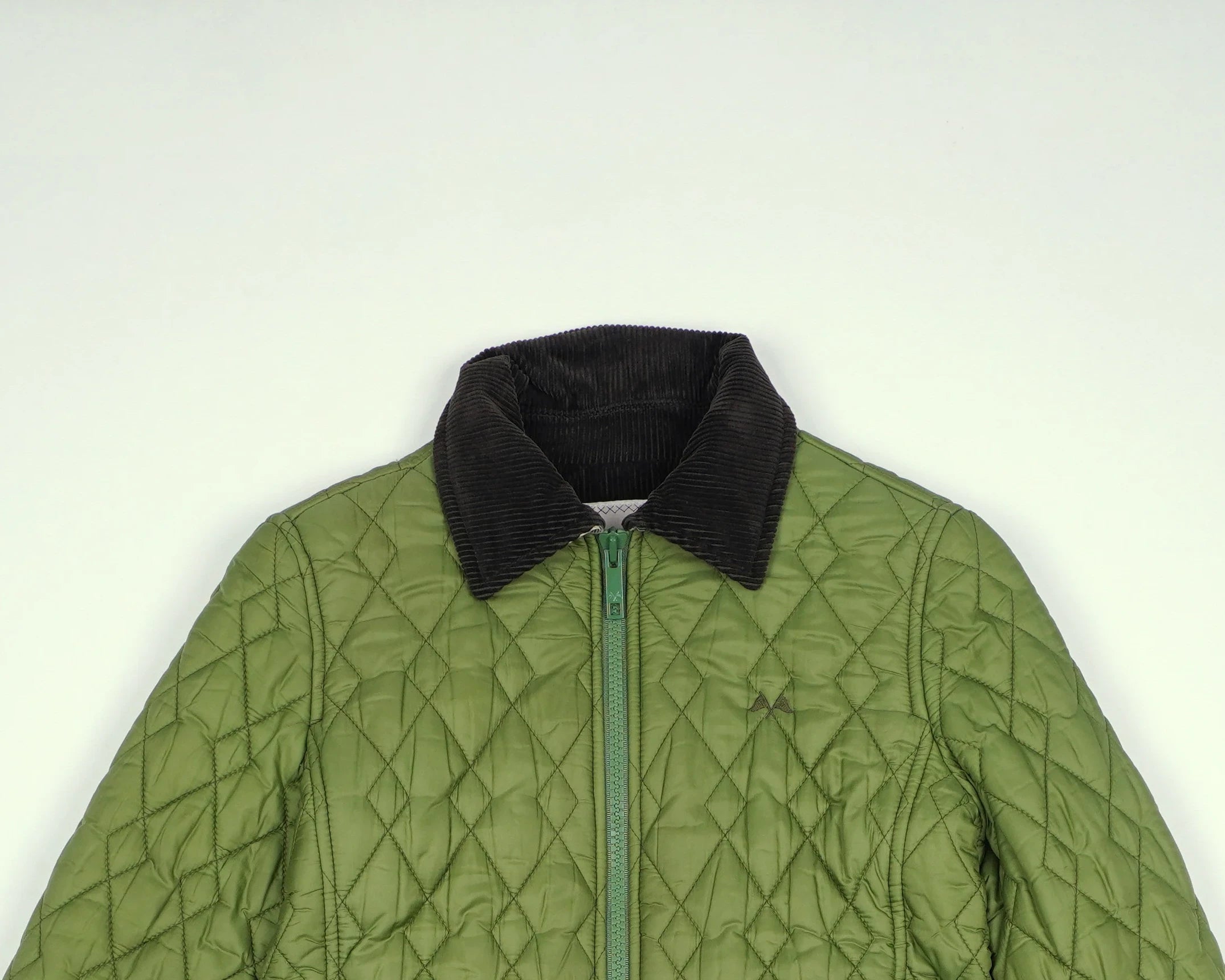 Burberry Green Quilted Jacket XXS Polyester