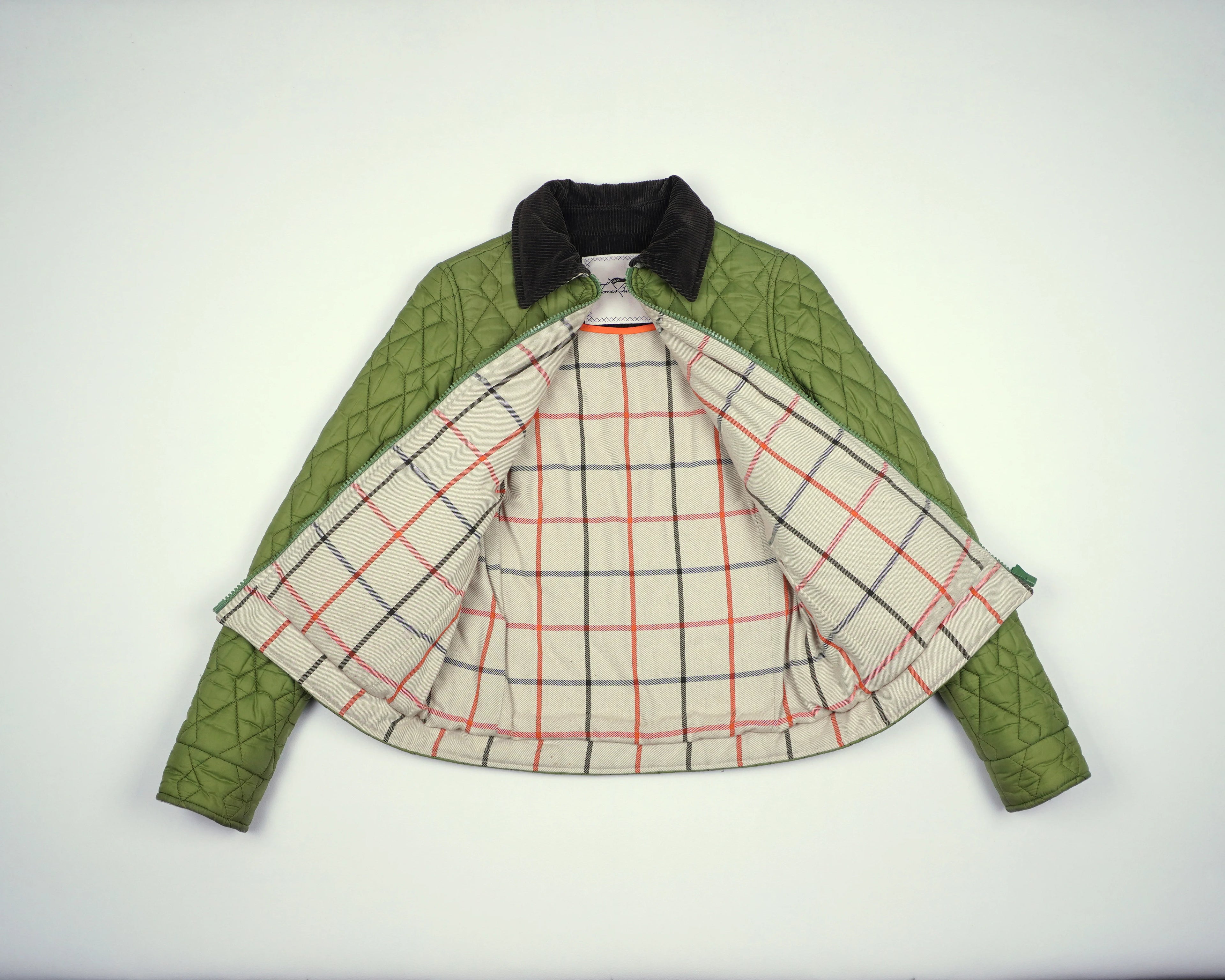 Burberry Green Quilted Jacket XXS Polyester