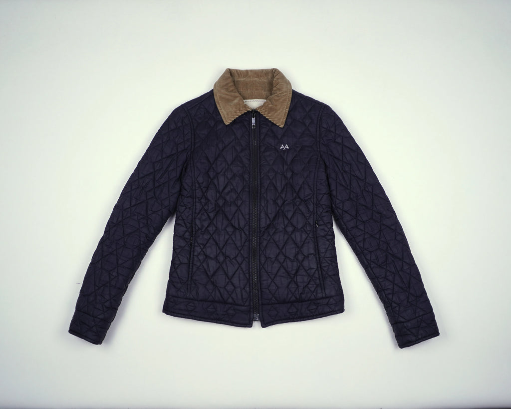 Burberry Navy Quilted Jacket XXS Polyester