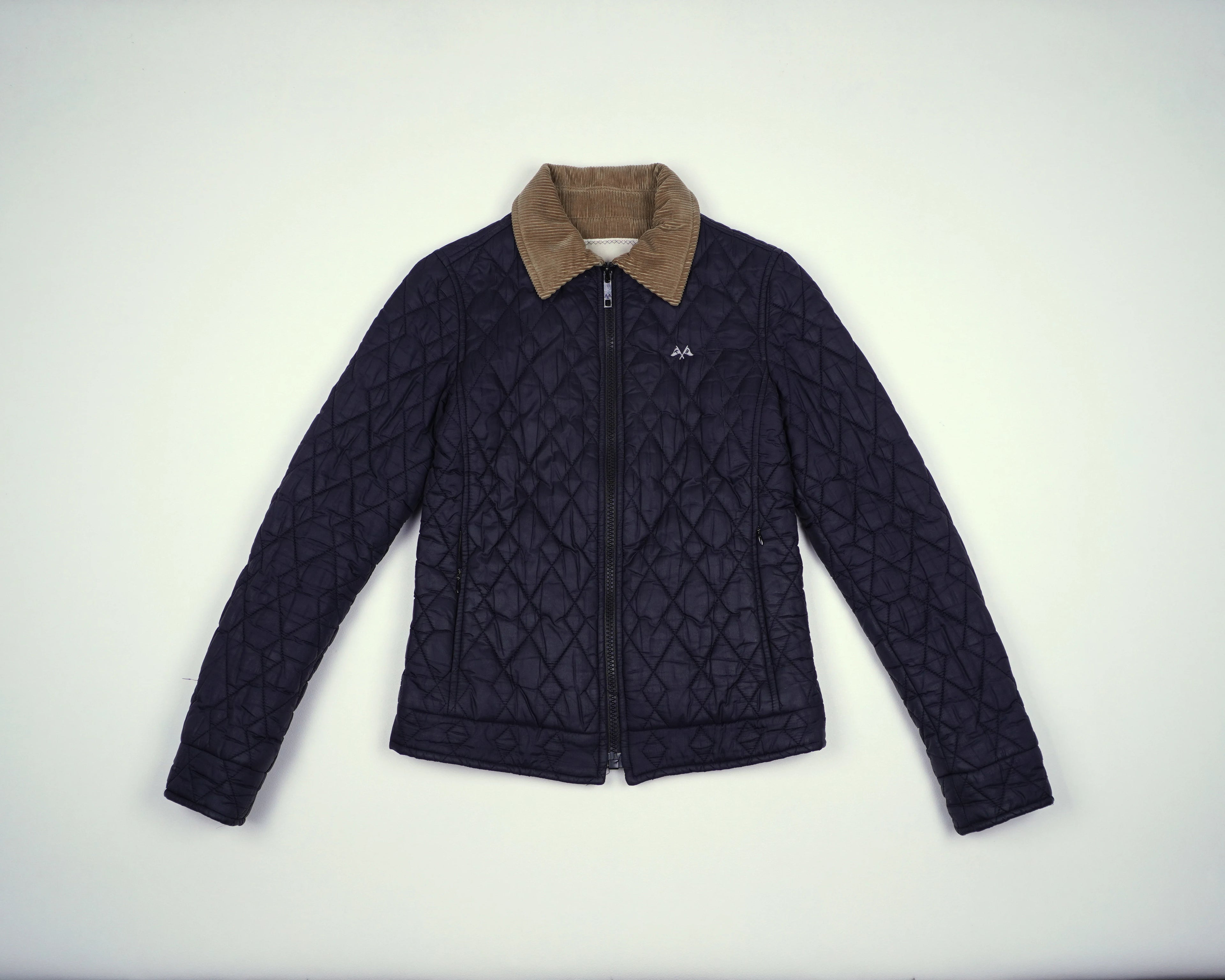 Burberry Navy Quilted Jacket XXS Polyester