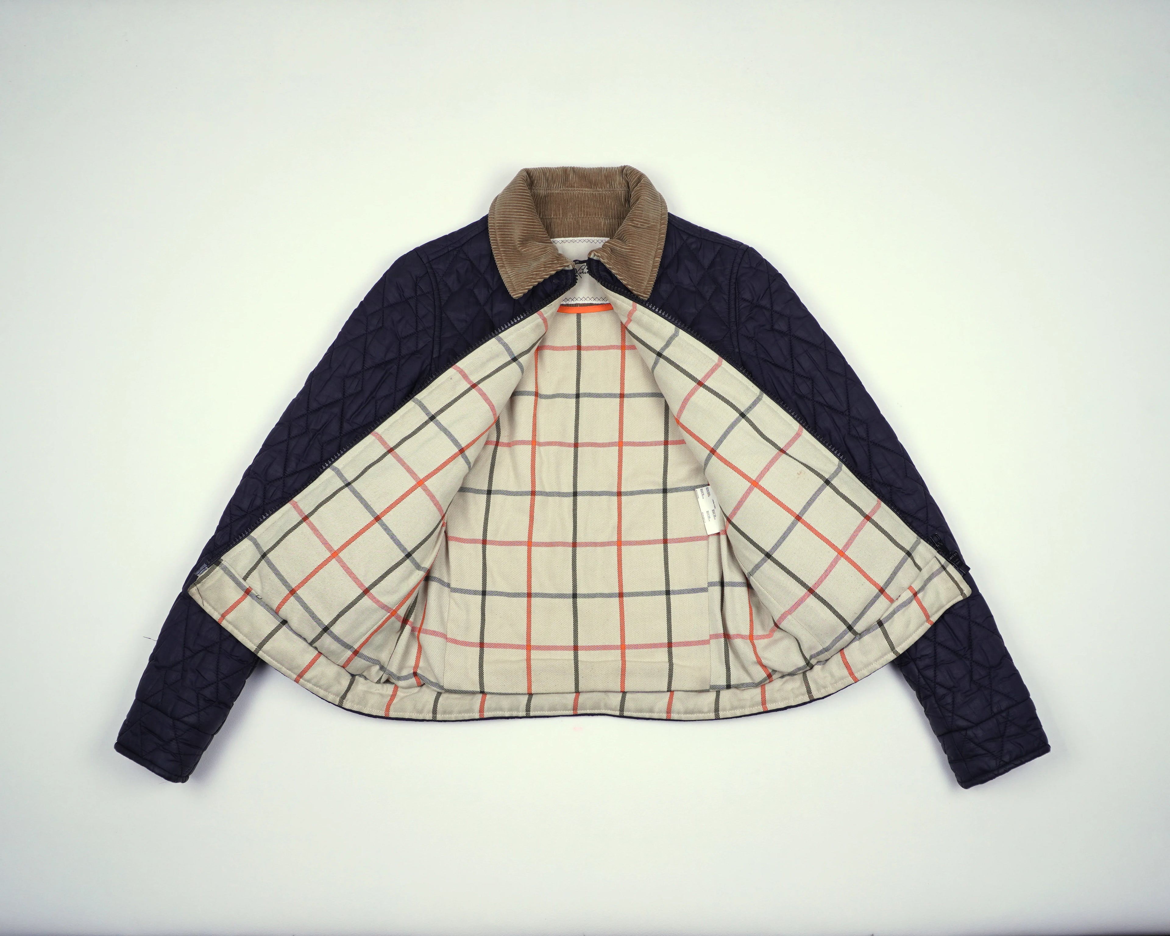 Burberry Navy Quilted Jacket XXS Polyester