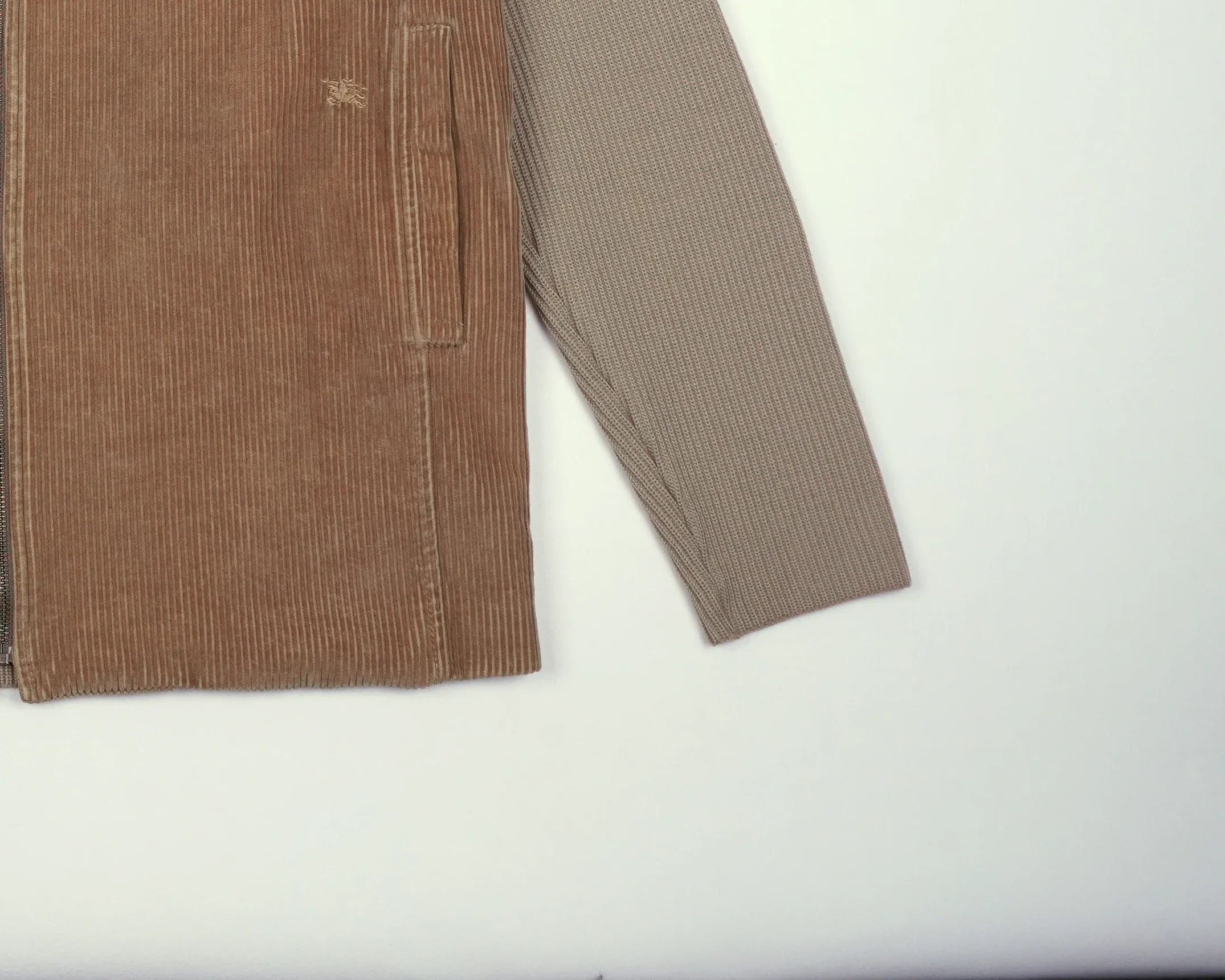 Burberry Beige Vest XL Corduroy
