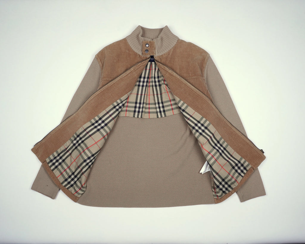 Burberry Beige Vest XL Corduroy