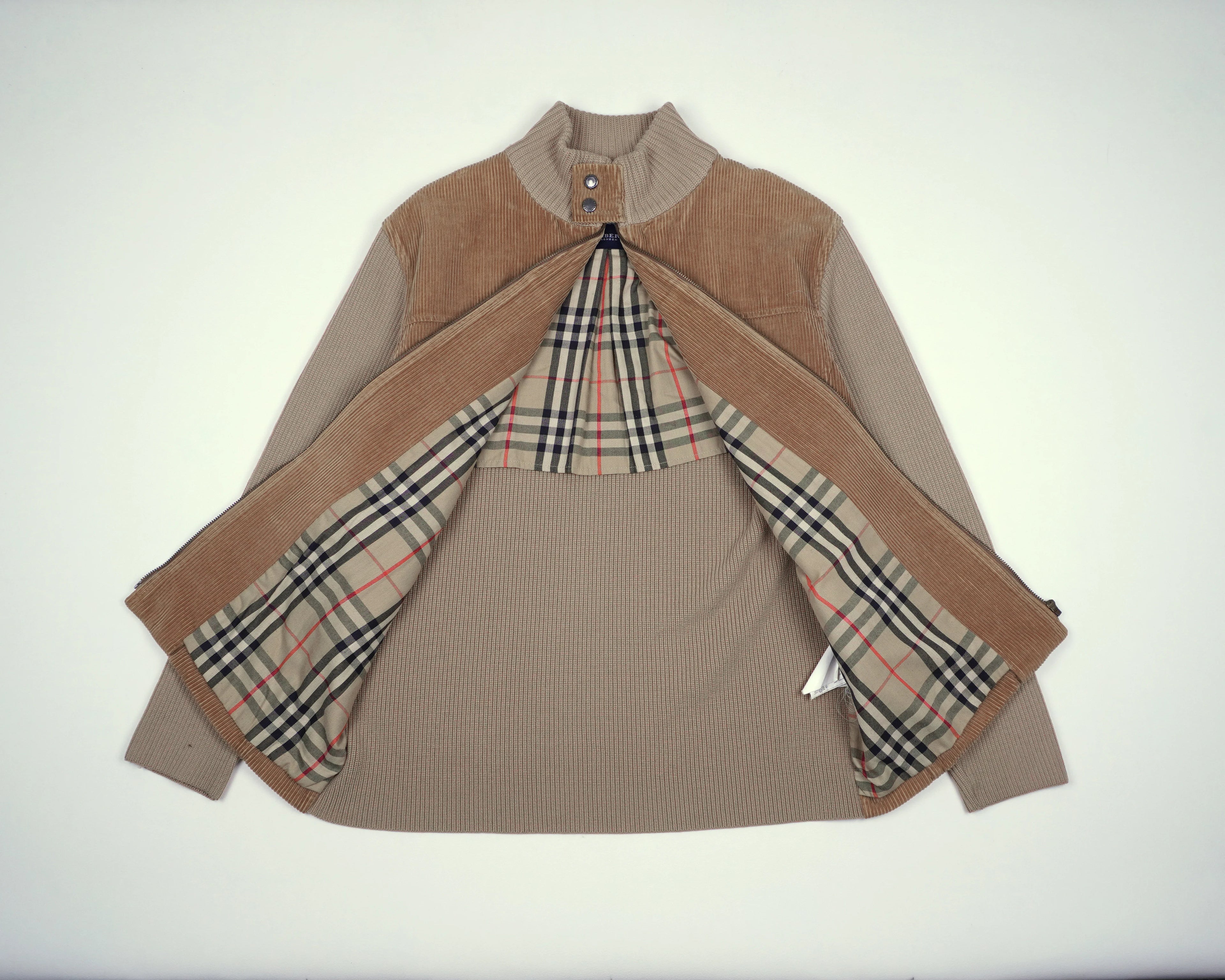 Burberry Beige Vest XL Corduroy
