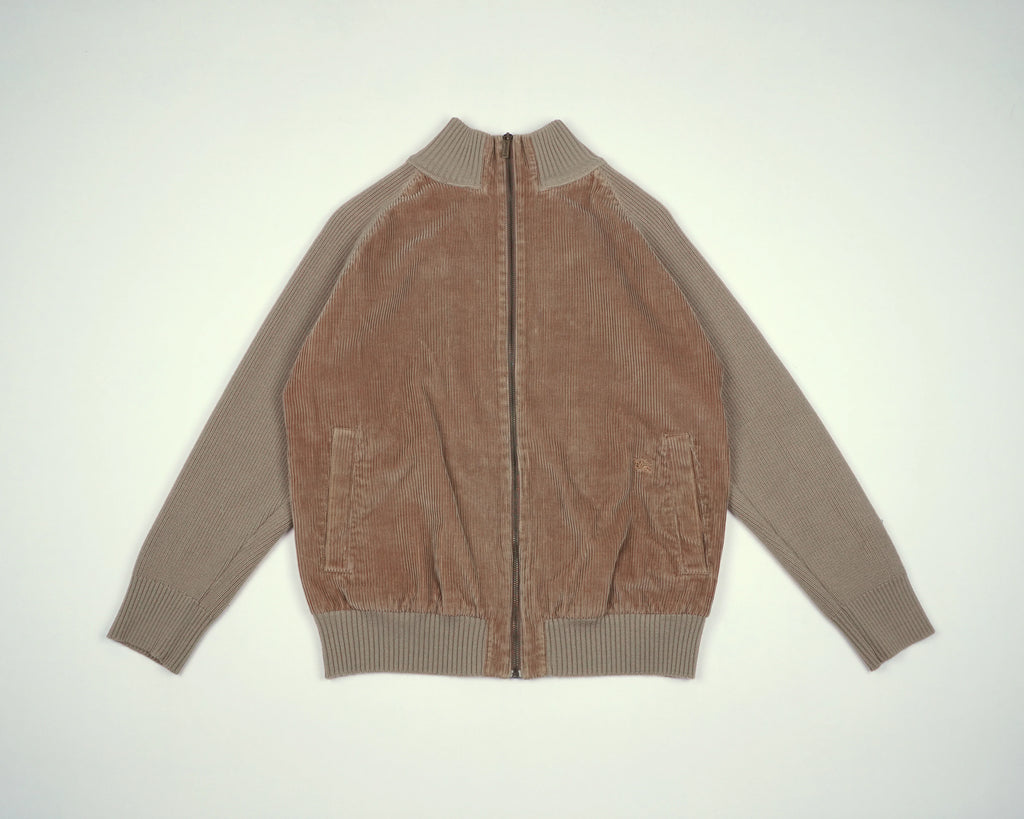 Burberry Beige Bomber Jacket S Corduroy