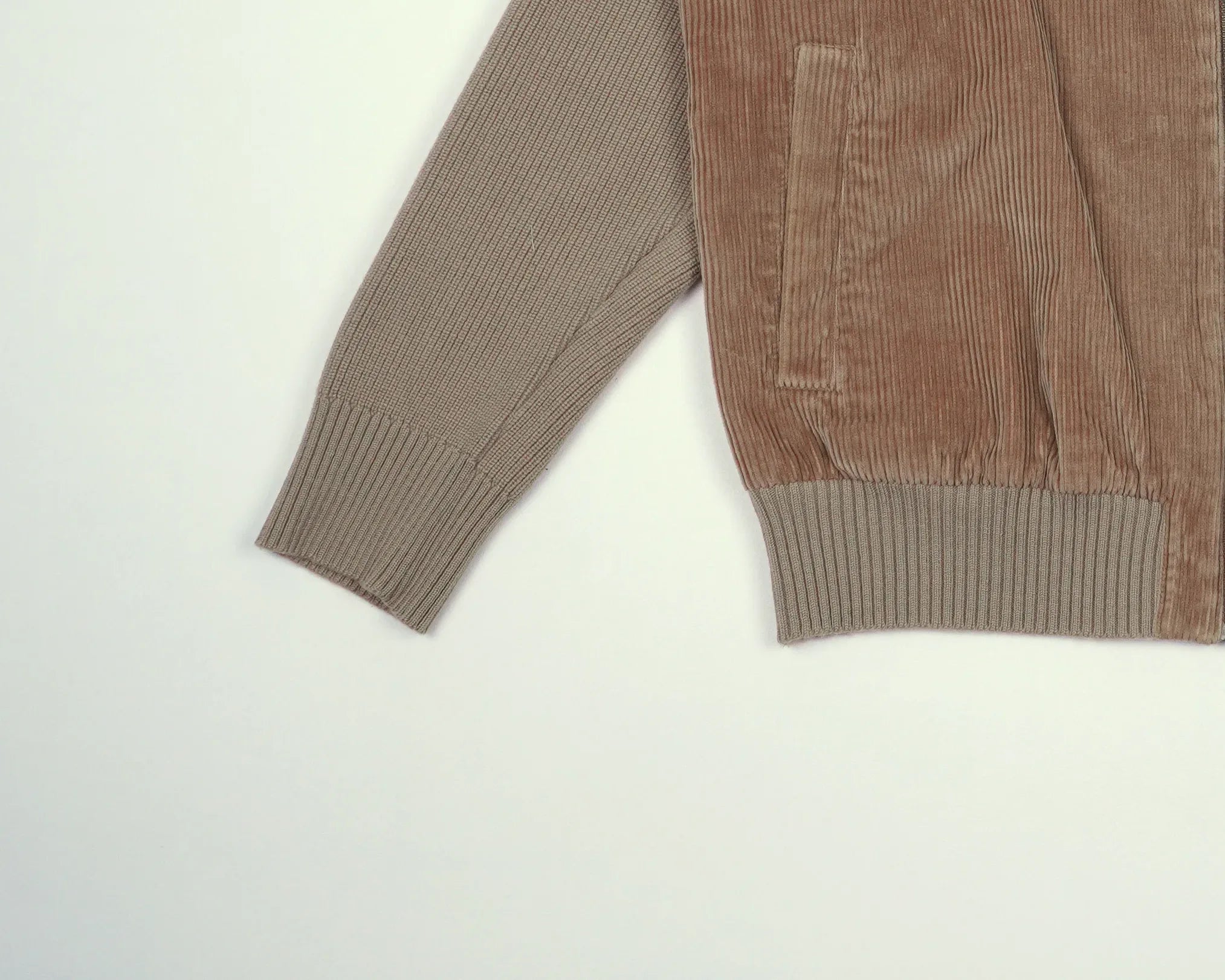 Burberry Beige Bomber Jacket S Corduroy