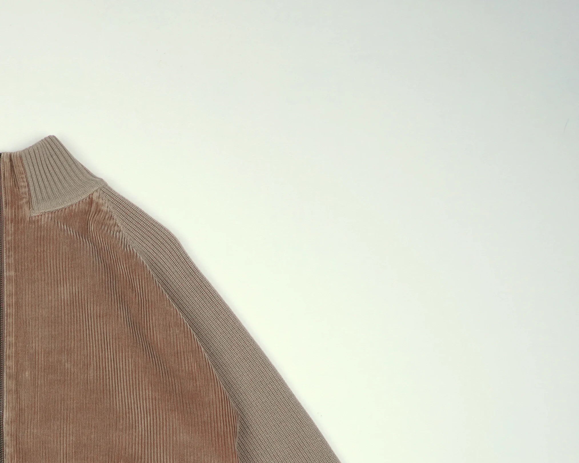 Burberry Beige Bomber Jacket S Corduroy