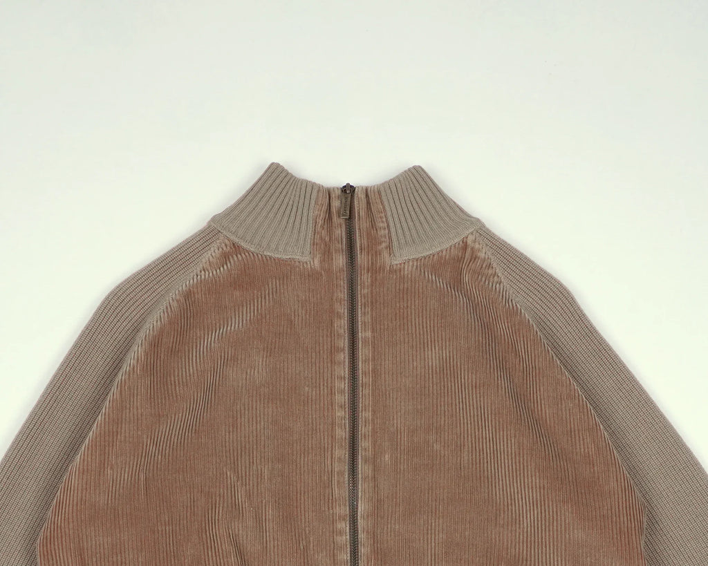 Burberry Beige Bomber Jacket S Corduroy