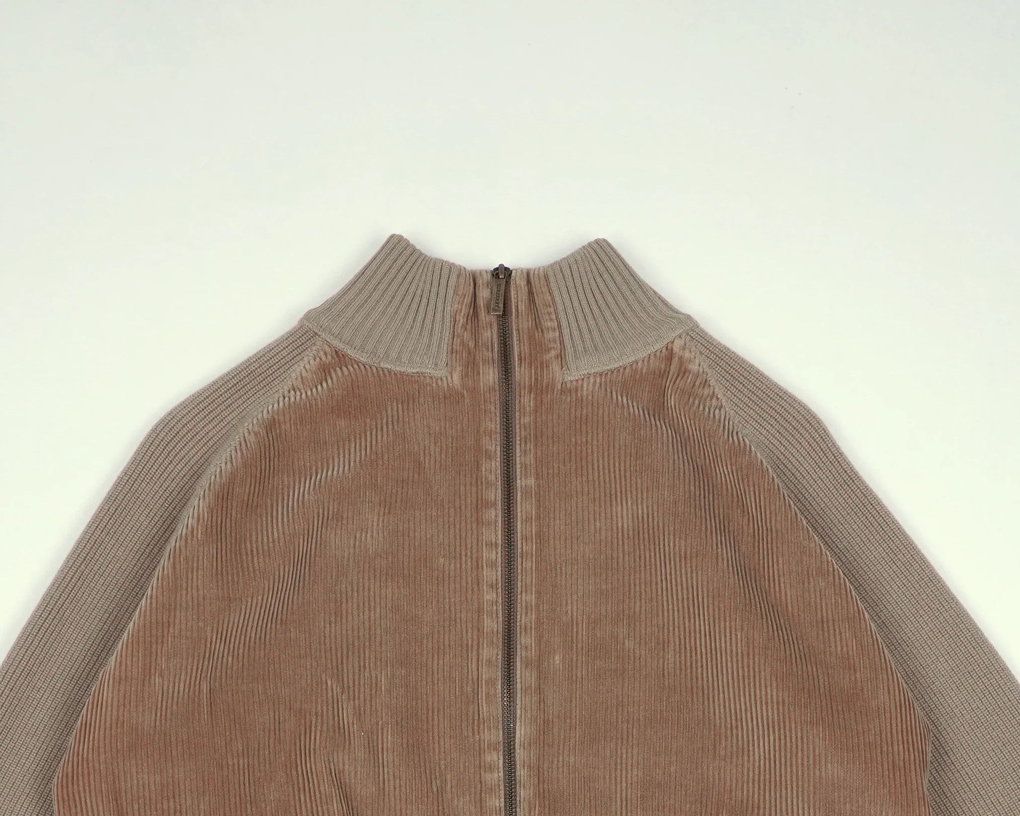 Burberry Beige Bomber Jacket S Corduroy