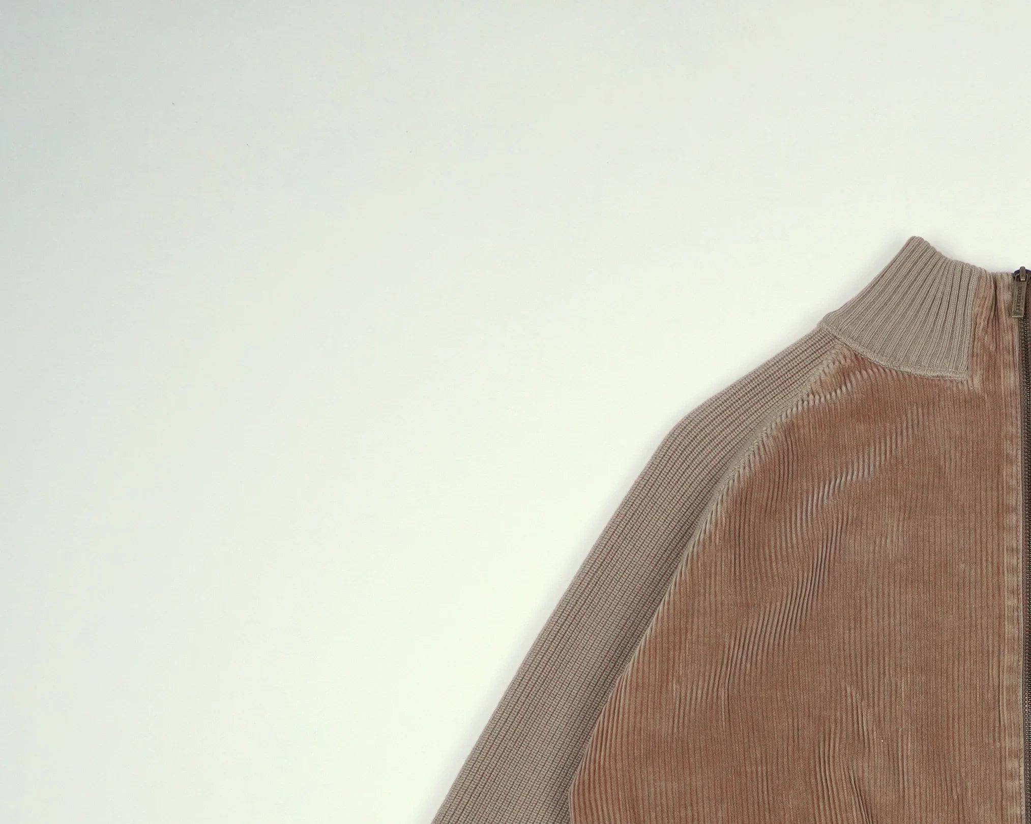 Burberry Beige Bomber Jacket S Corduroy