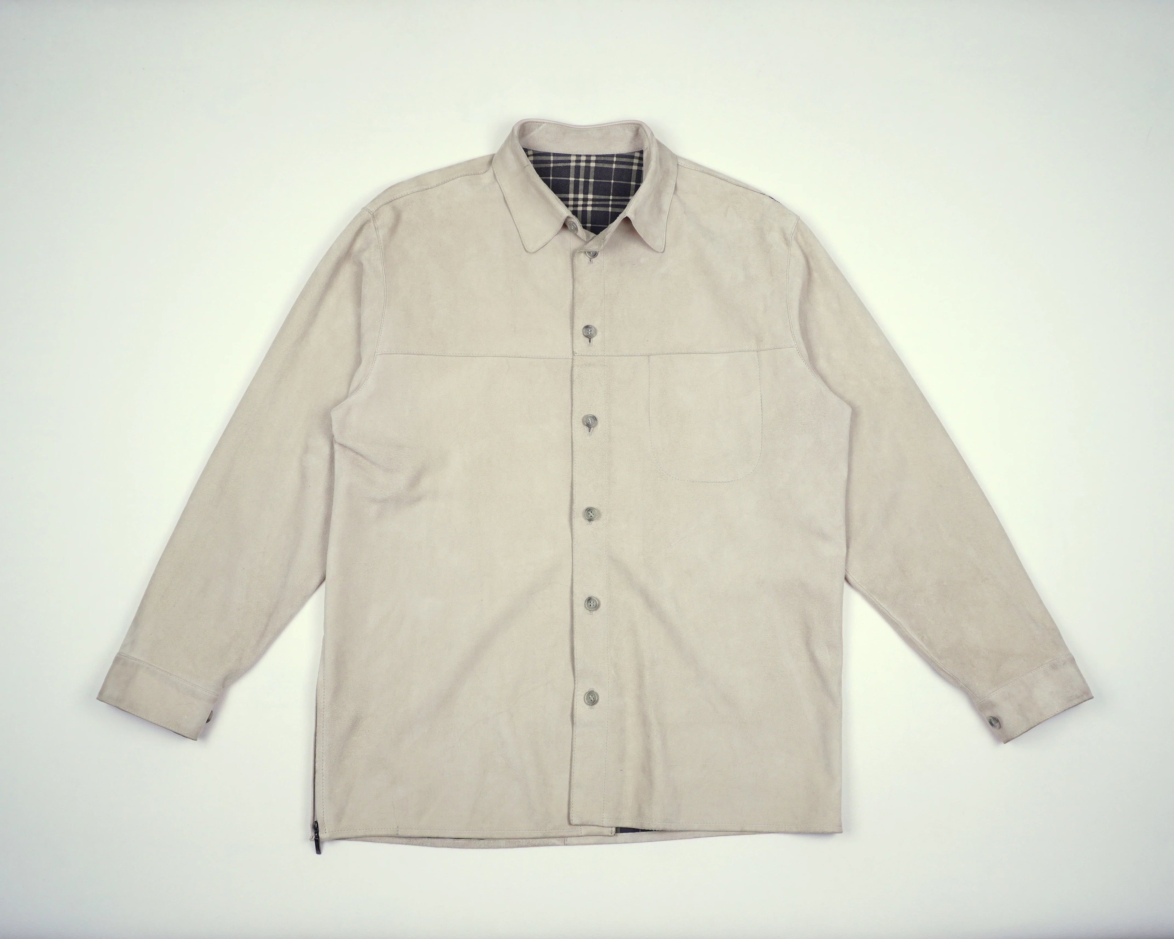 Burberry Beige Jacket XL Faux leather