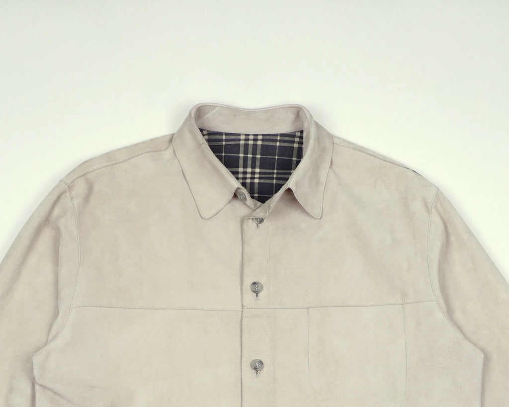 Burberry Beige Jacket XL Faux leather