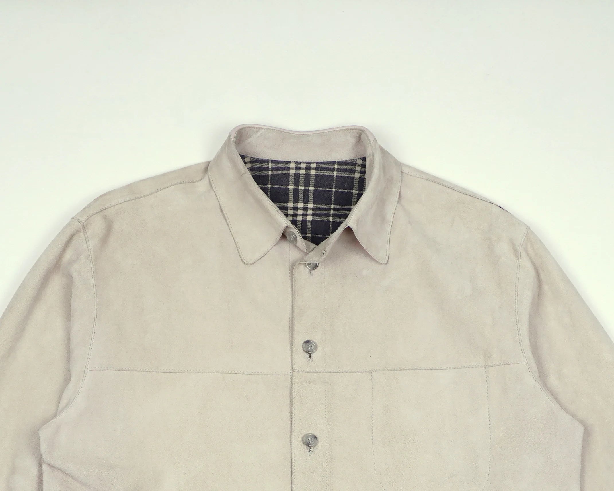 Burberry Beige Jacket XL Faux leather