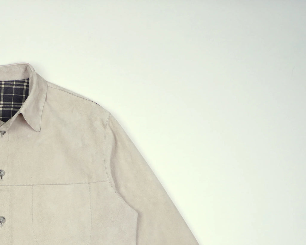 Burberry Beige Jacket XL Faux leather