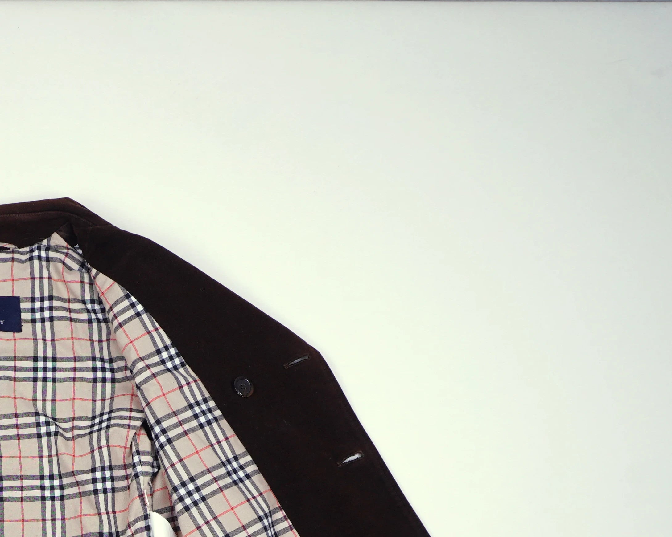 Burberry Brown Coat S Suede