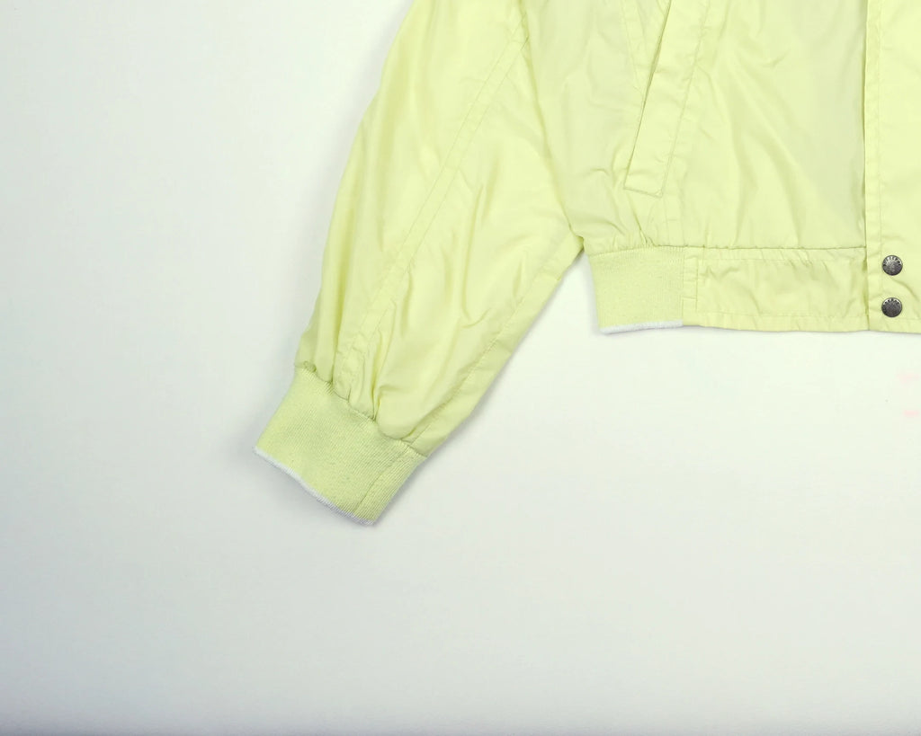 Burberry Yellow Bomber Jacket L Nylon