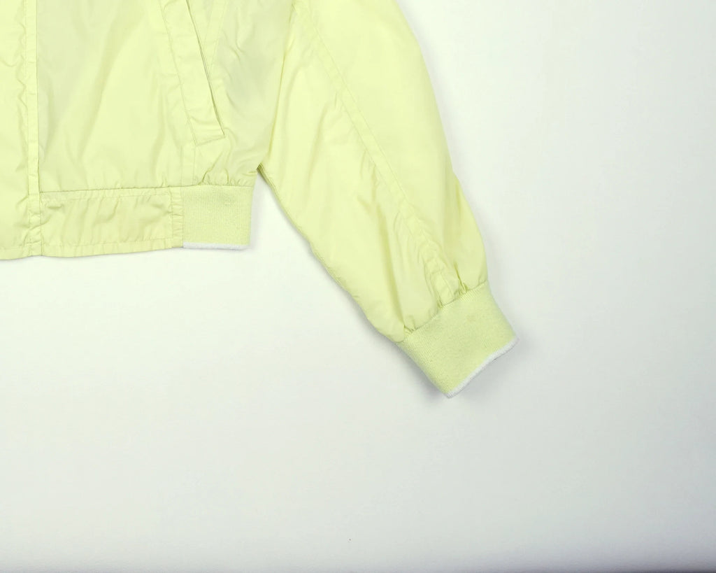 Burberry Yellow Bomber Jacket L Nylon