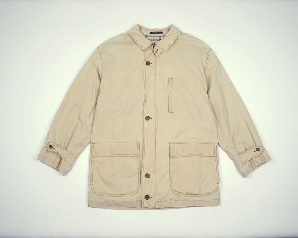 Burberry Beige Field Jacket L Cotton