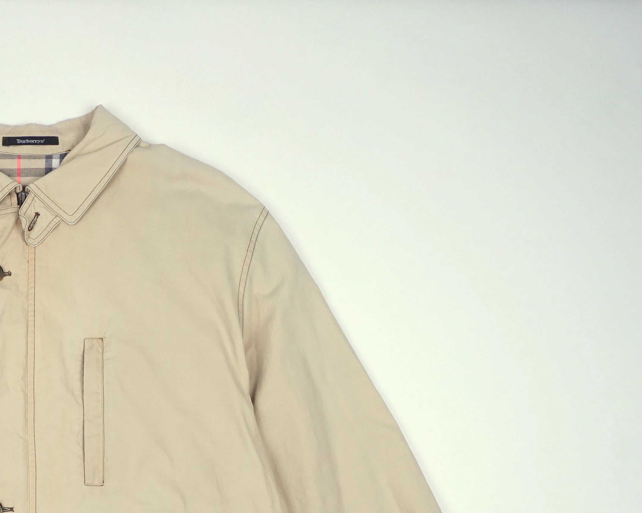 Burberry Beige Field Jacket L Cotton