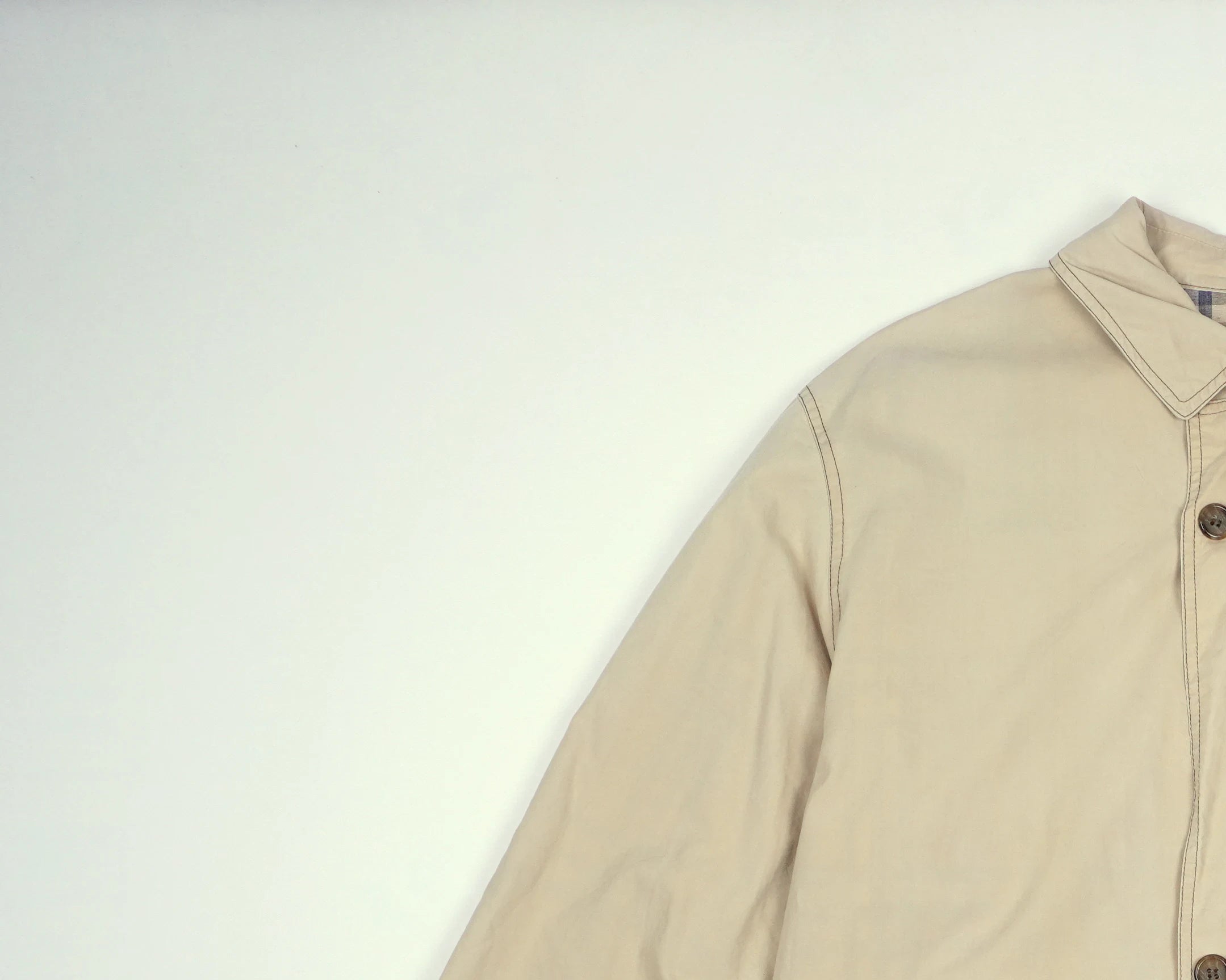 Burberry Beige Field Jacket L Cotton