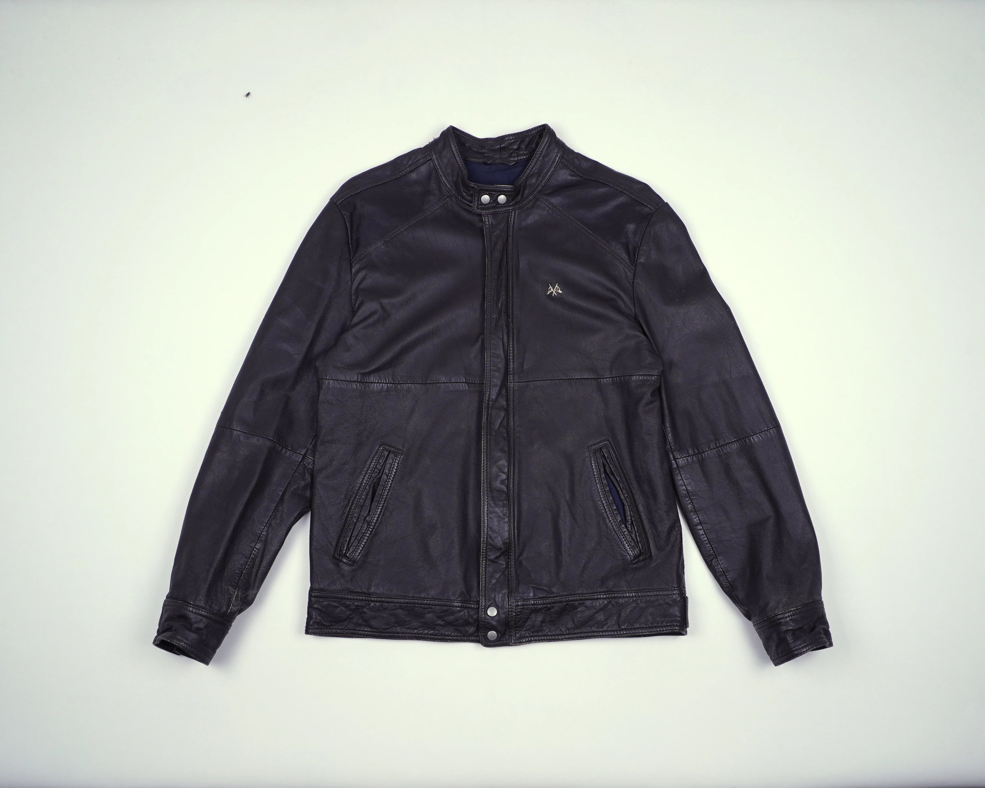 Burberry Black Jacket XS Leather