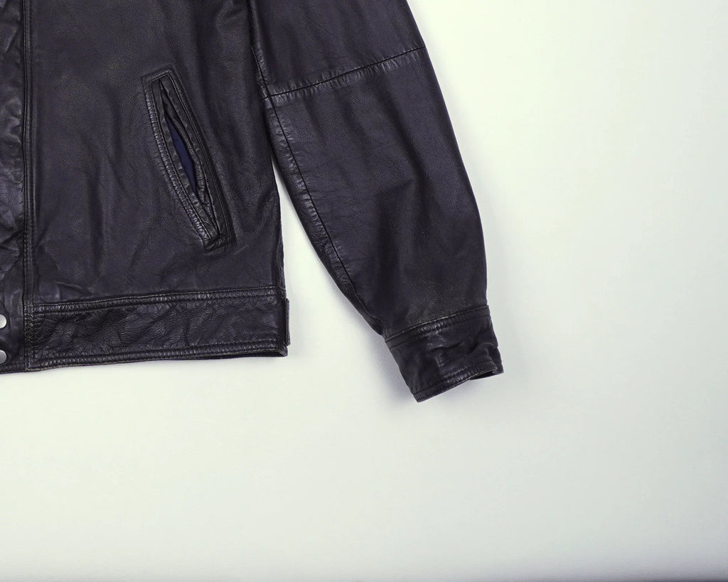 Burberry Black Jacket XS Leather