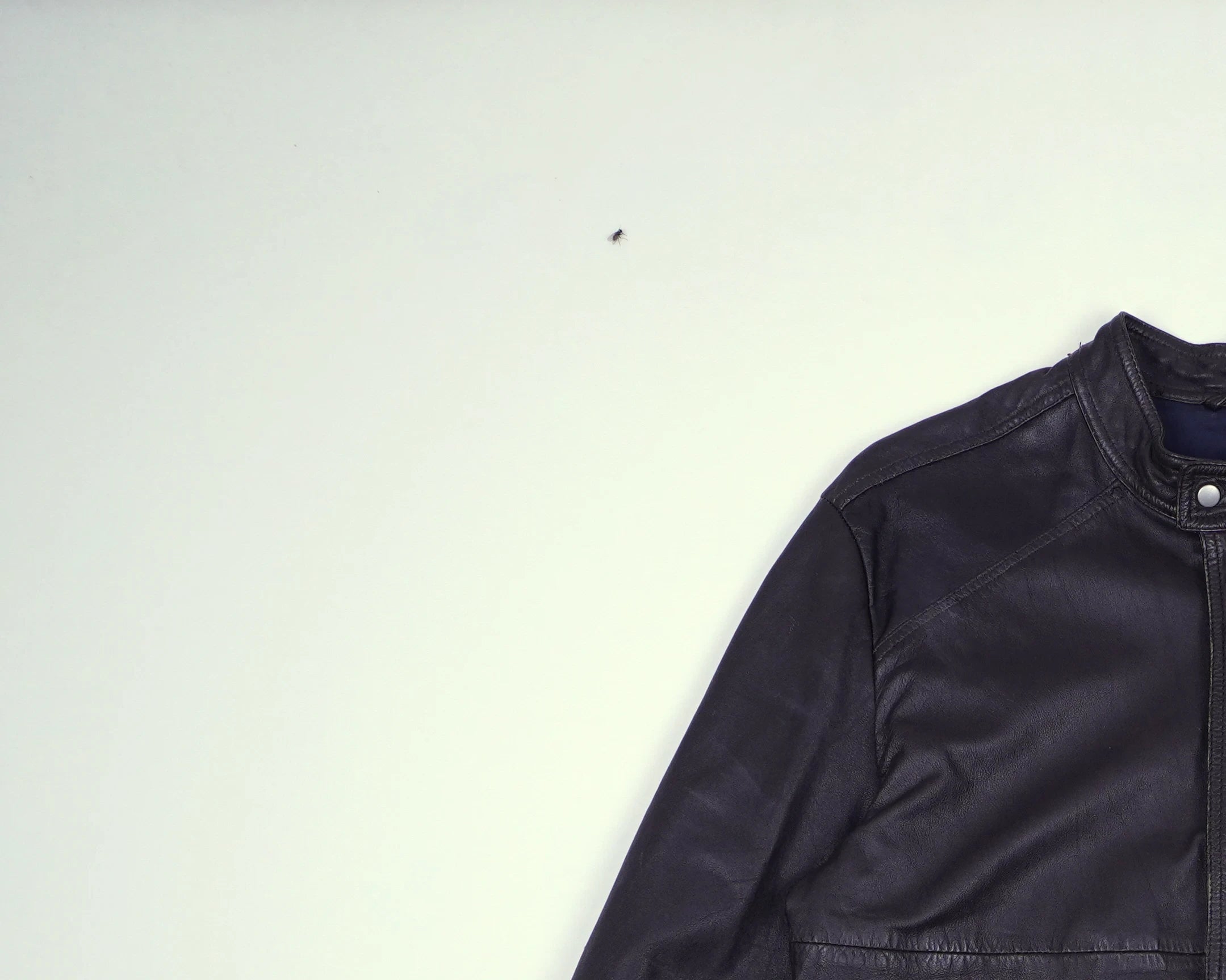 Burberry Black Jacket XS Leather