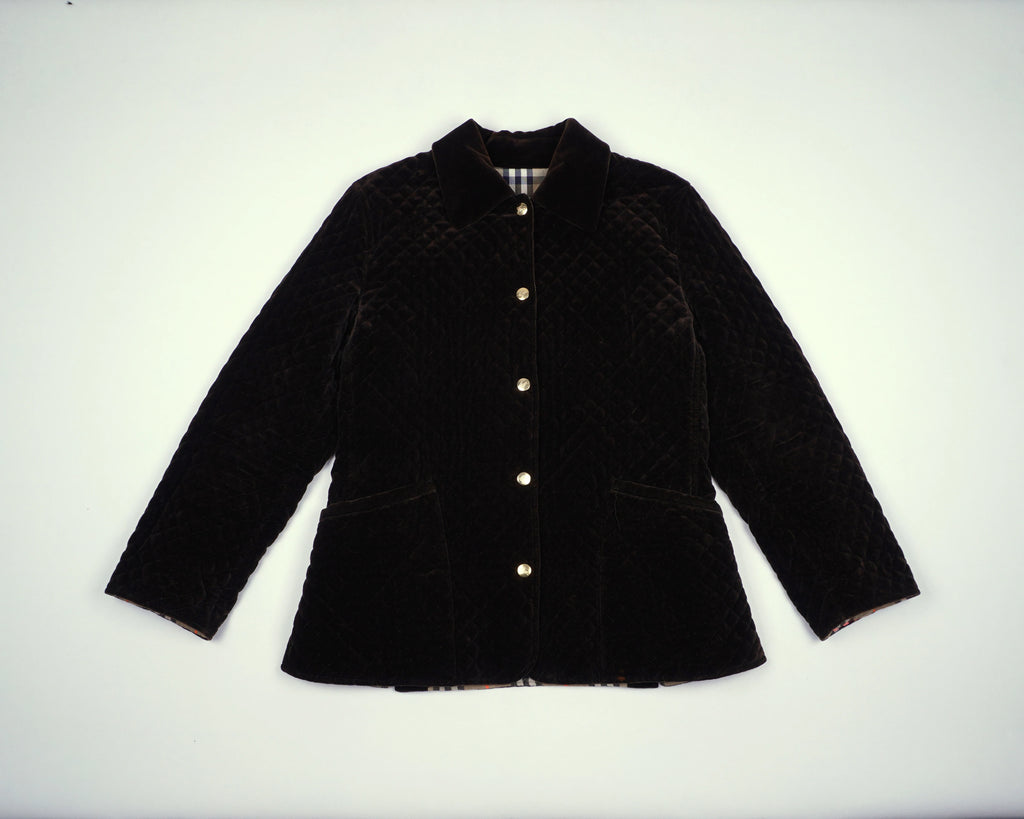 Burberry Brown Jacket XXS Velvet