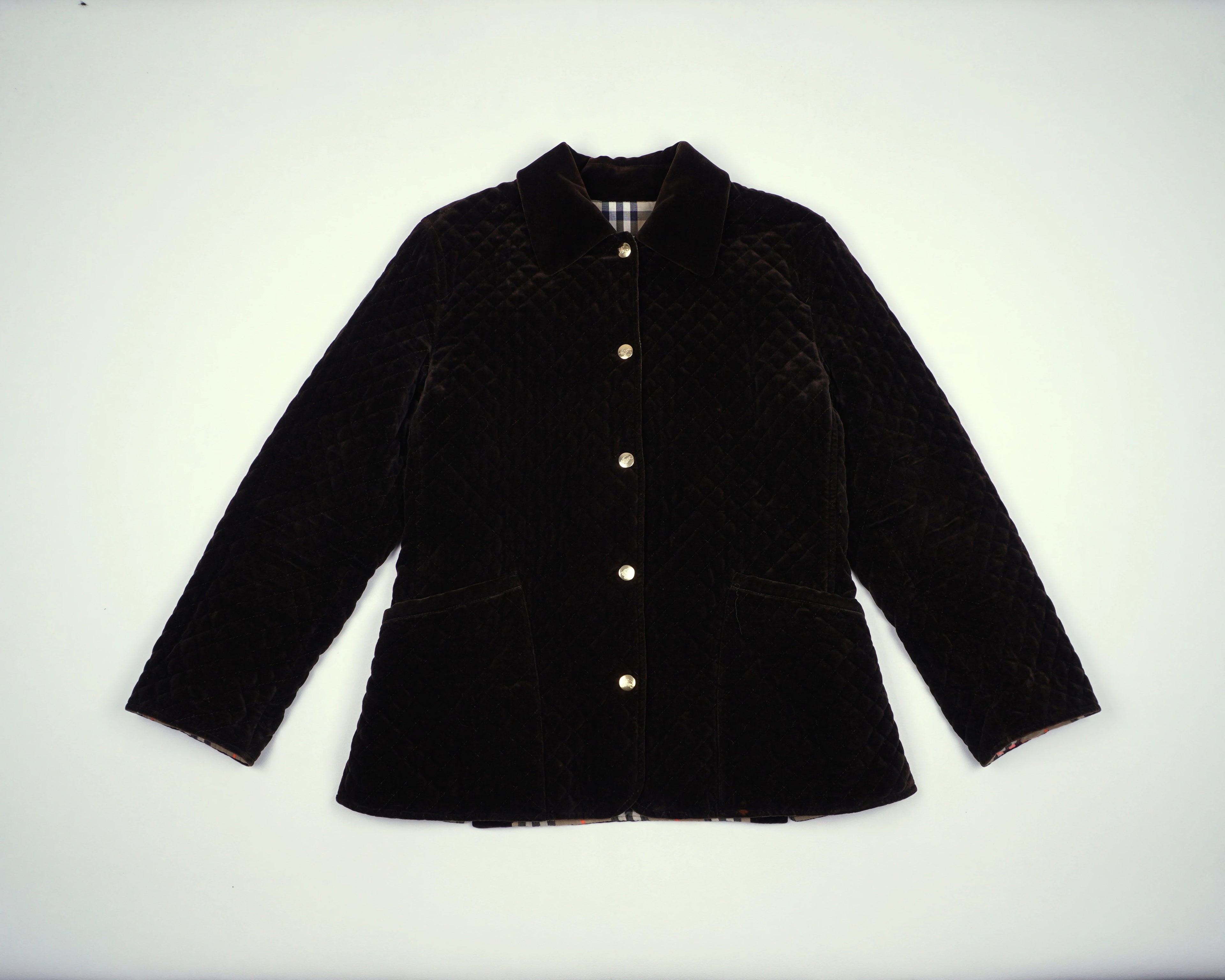 Burberry Brown Jacket XXS Velvet