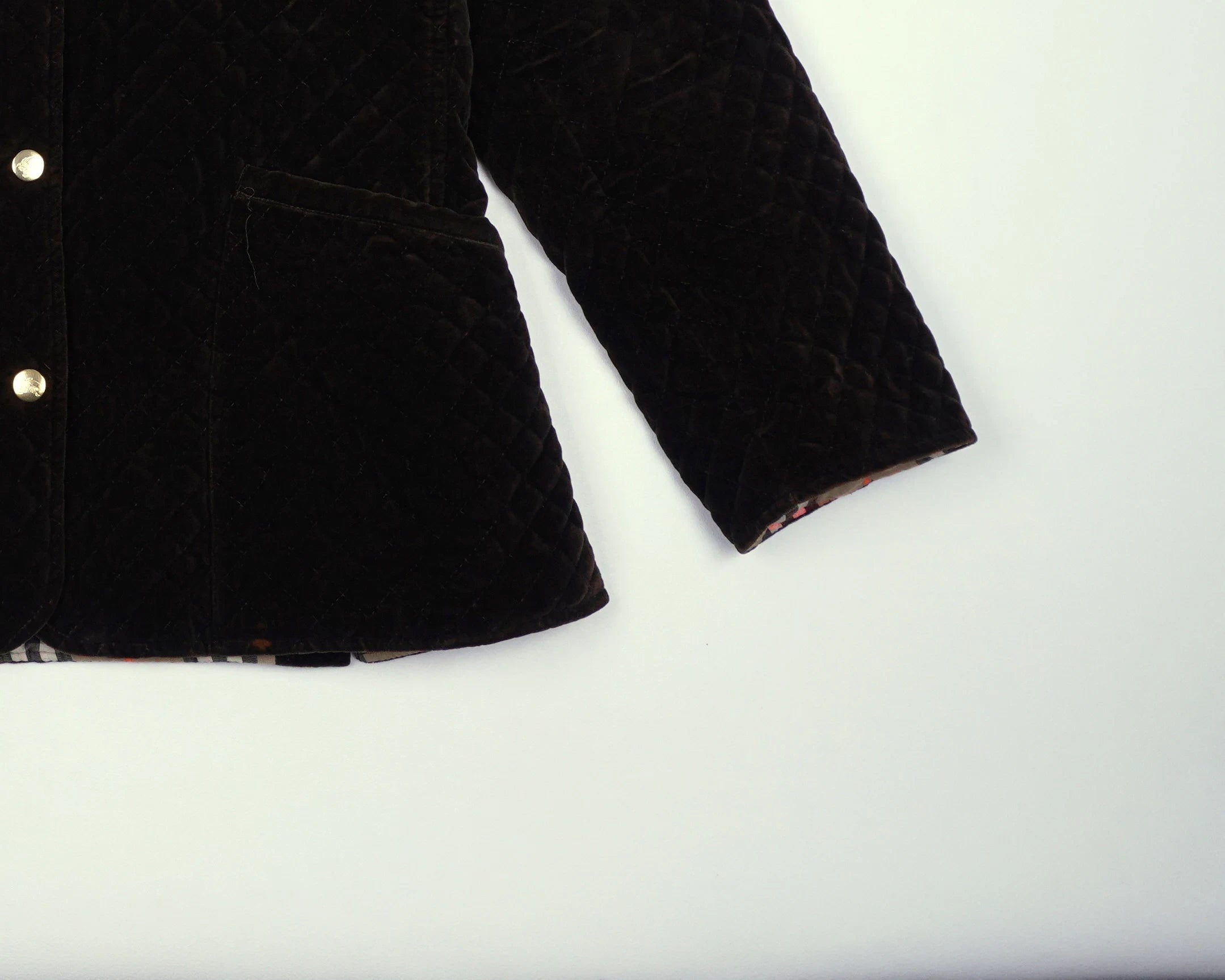 Burberry Brown Jacket XXS Velvet