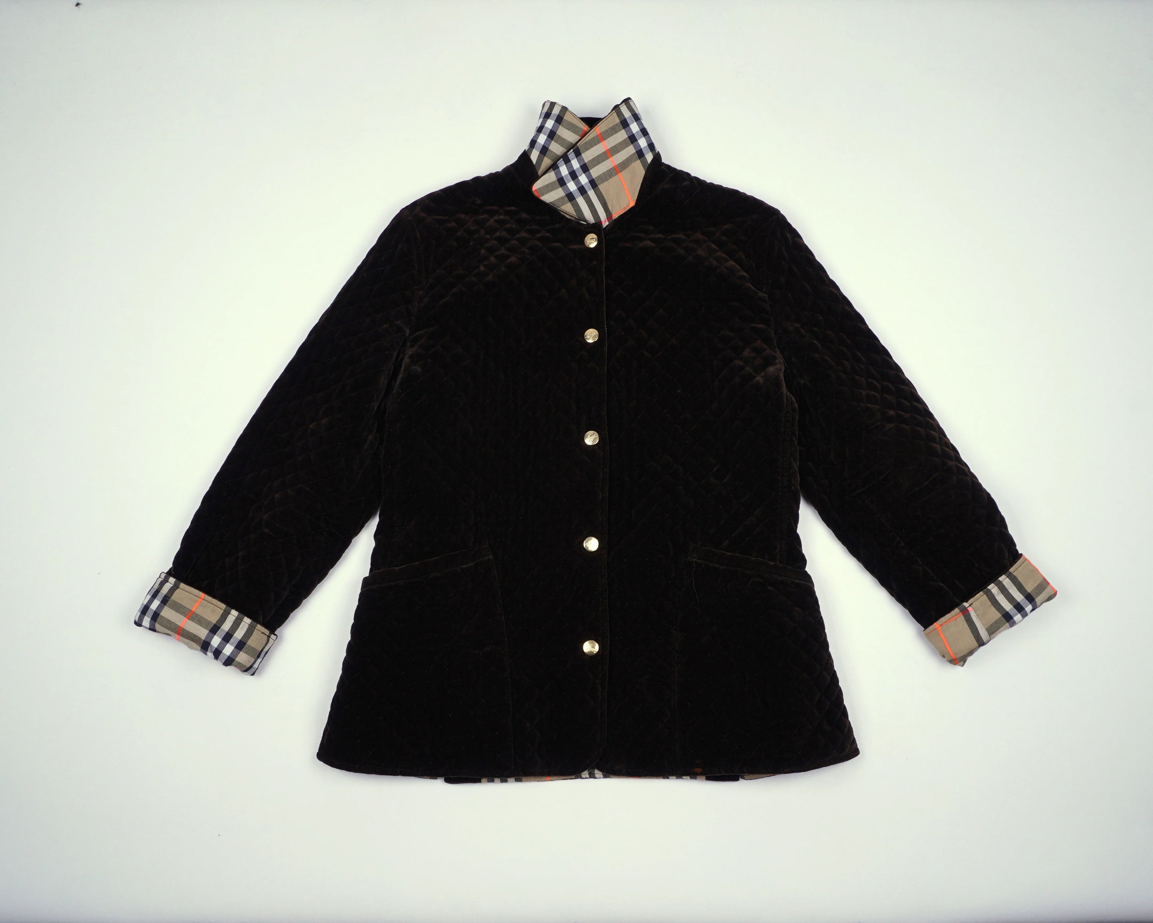 Burberry Brown Jacket XXS Velvet