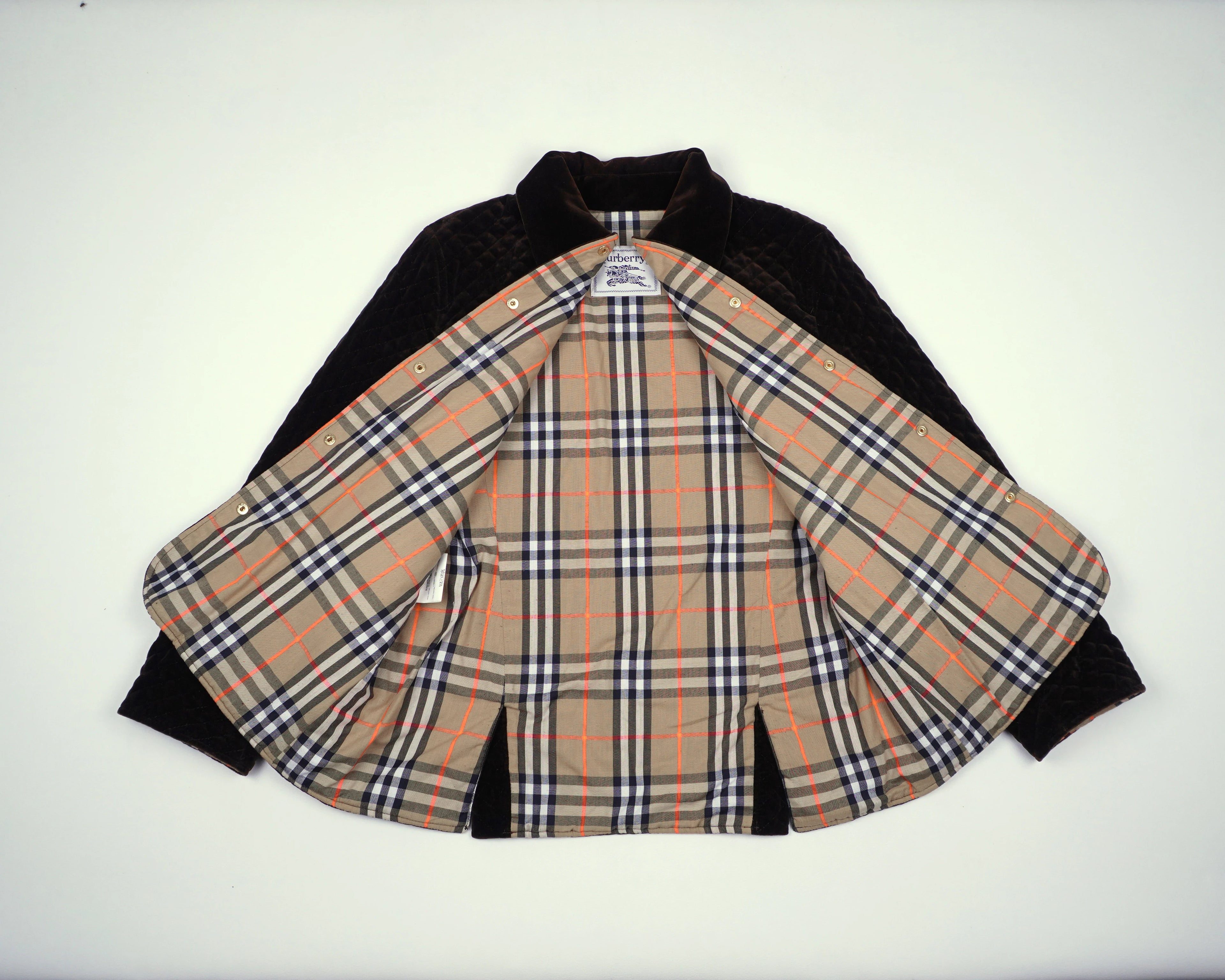 Burberry Brown Jacket XXS Velvet