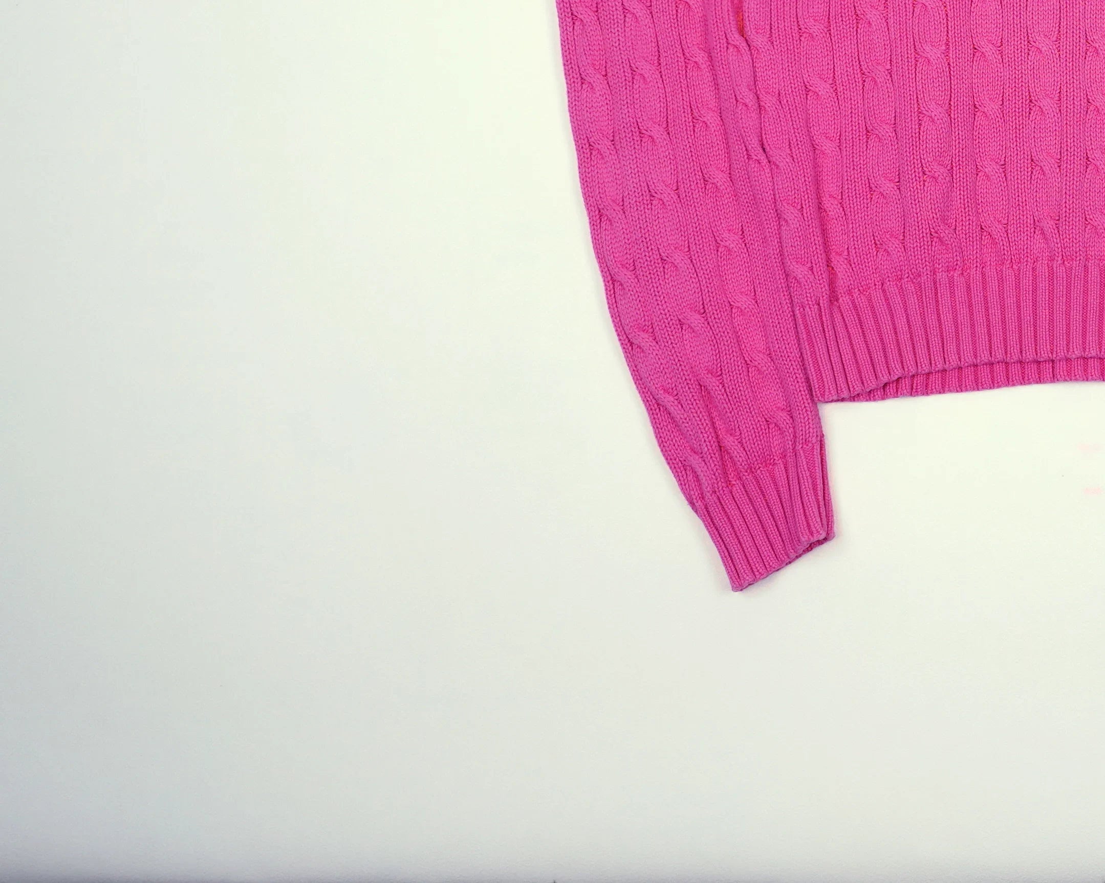 Ralph Lauren Pink Cable Knit XXS Cotton