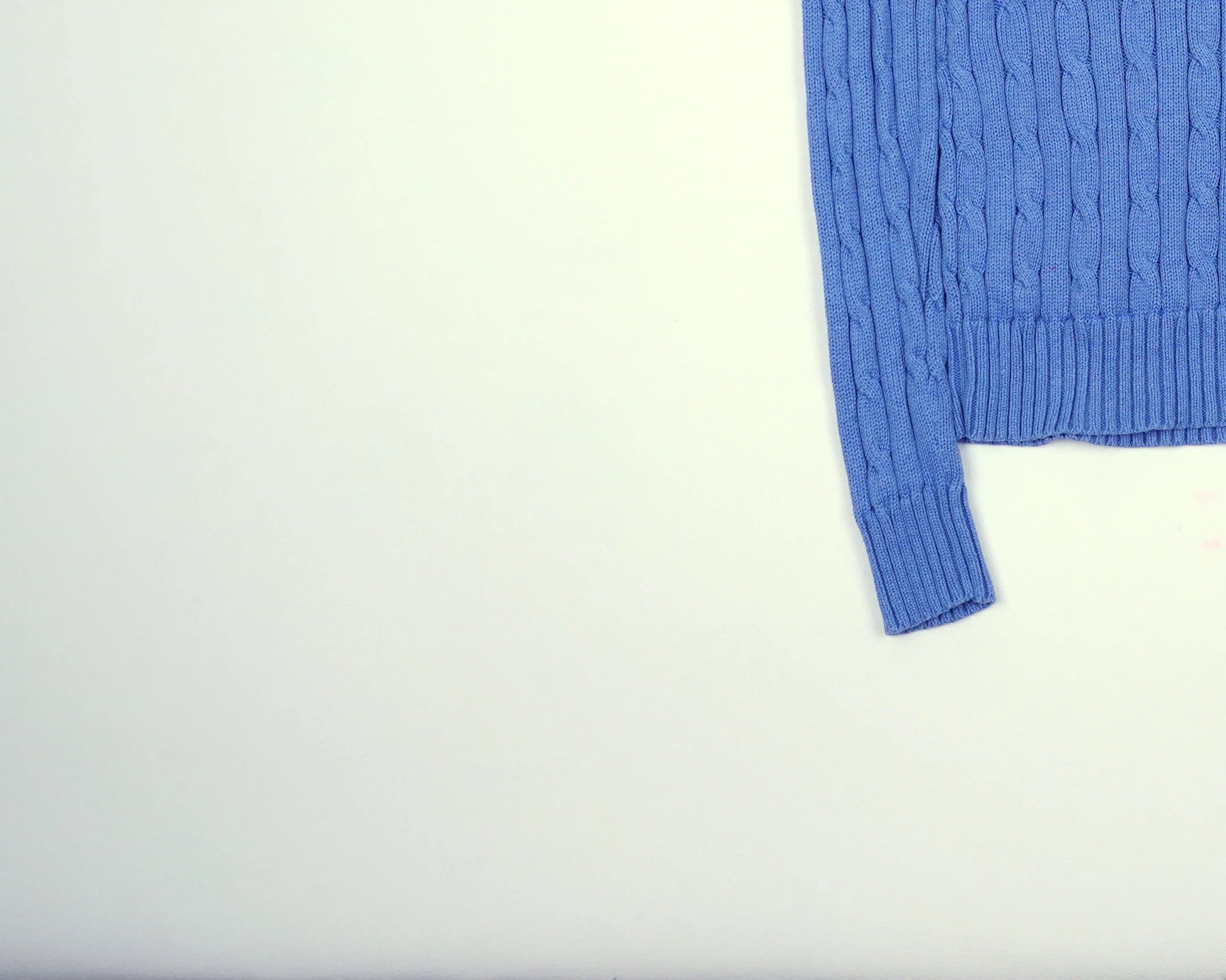 Ralph Lauren Blue Cable Knit S Cotton