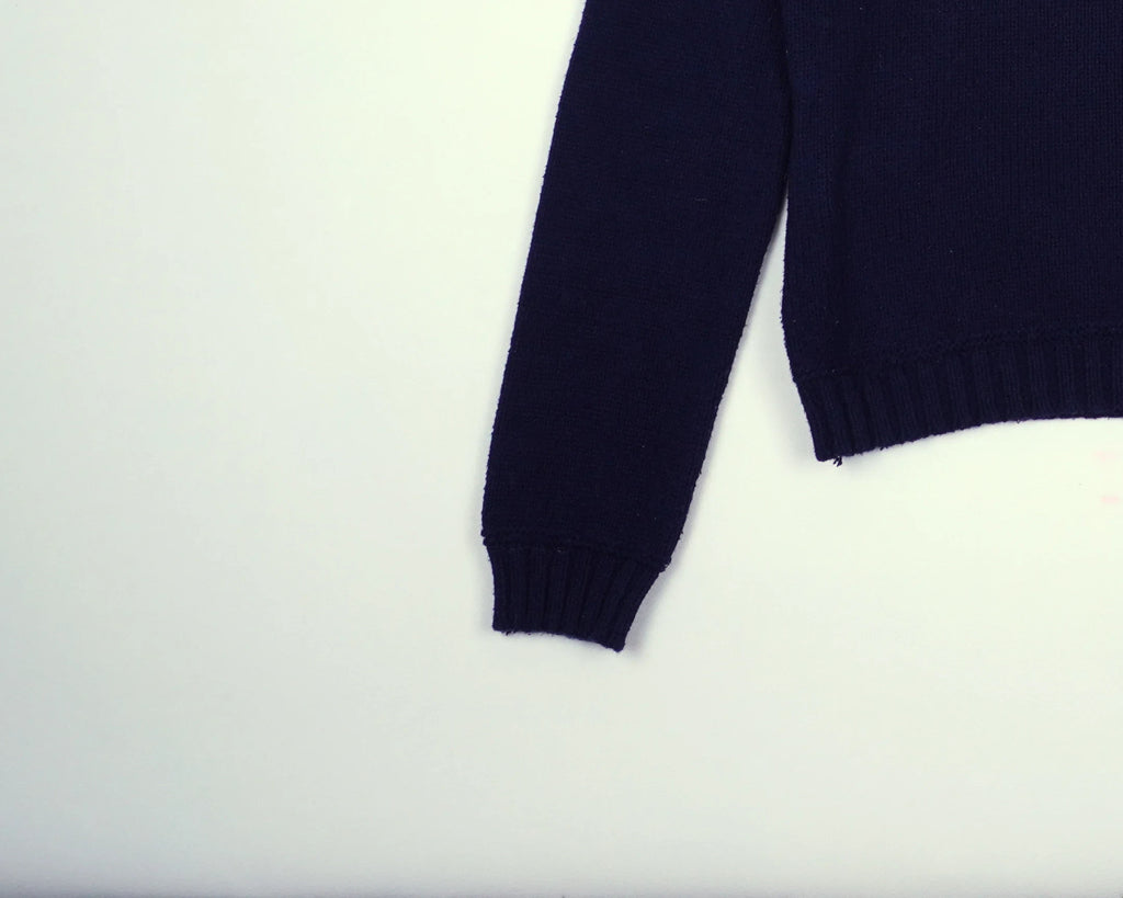 Ralph Lauren Navy Flag Sweater XS Wool