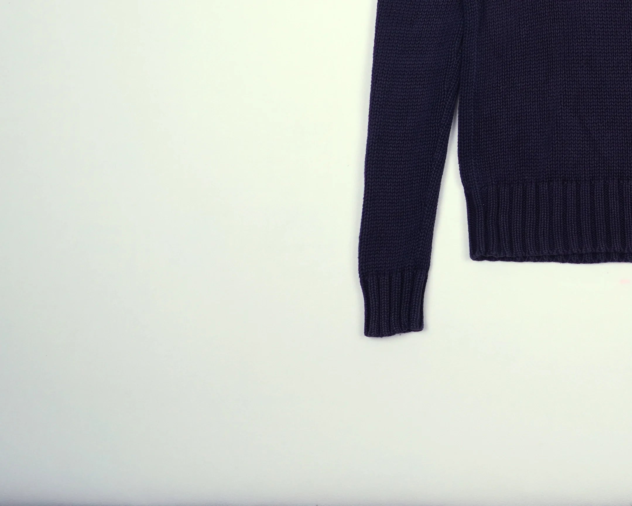 Ralph Lauren Navy Flag Sweater Xs Cotton