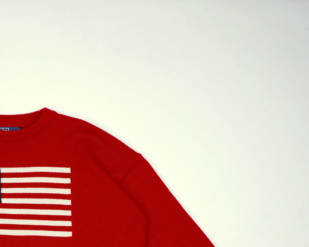 Ralph Lauren Red Flag Sweater M