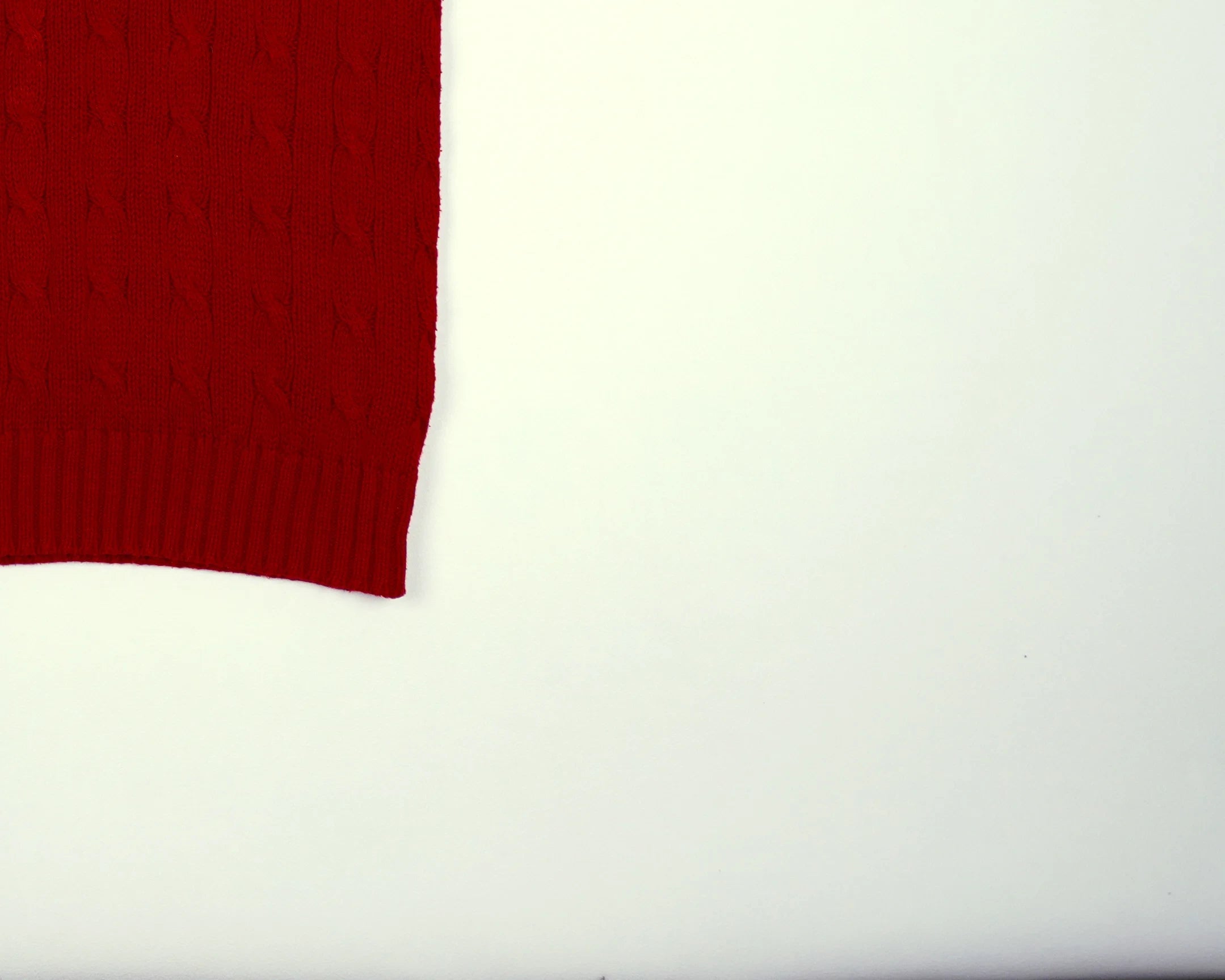 Ralph Lauren Red Knitted Vest M Wool