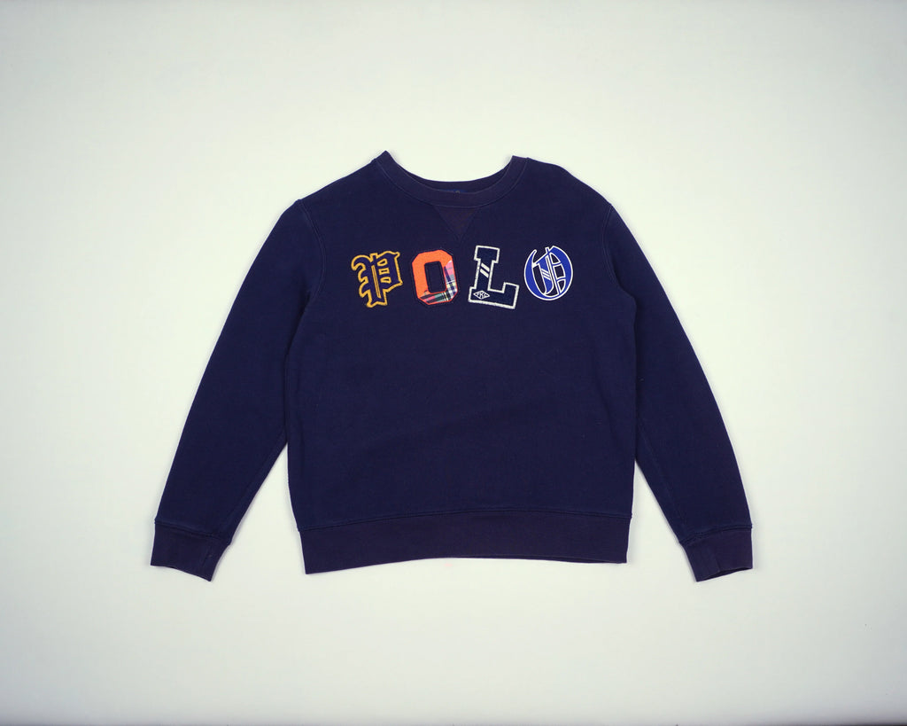 Ralph Lauren Navy Sweater Cotton