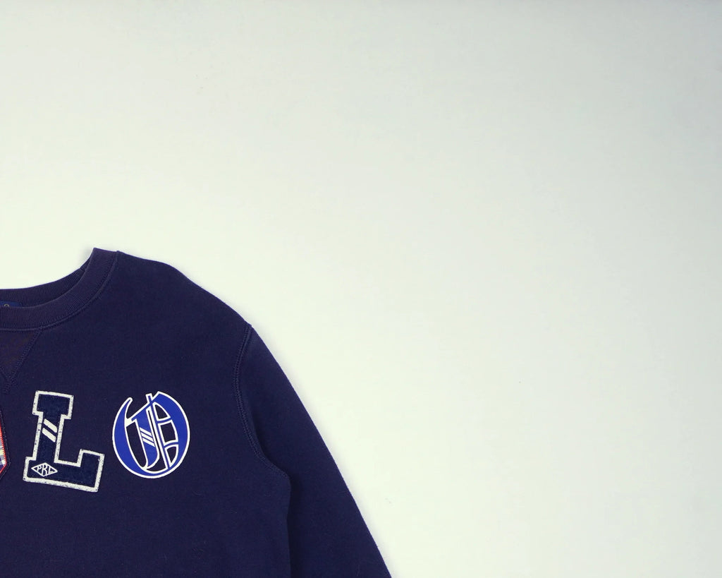 Ralph Lauren Navy Sweater Cotton