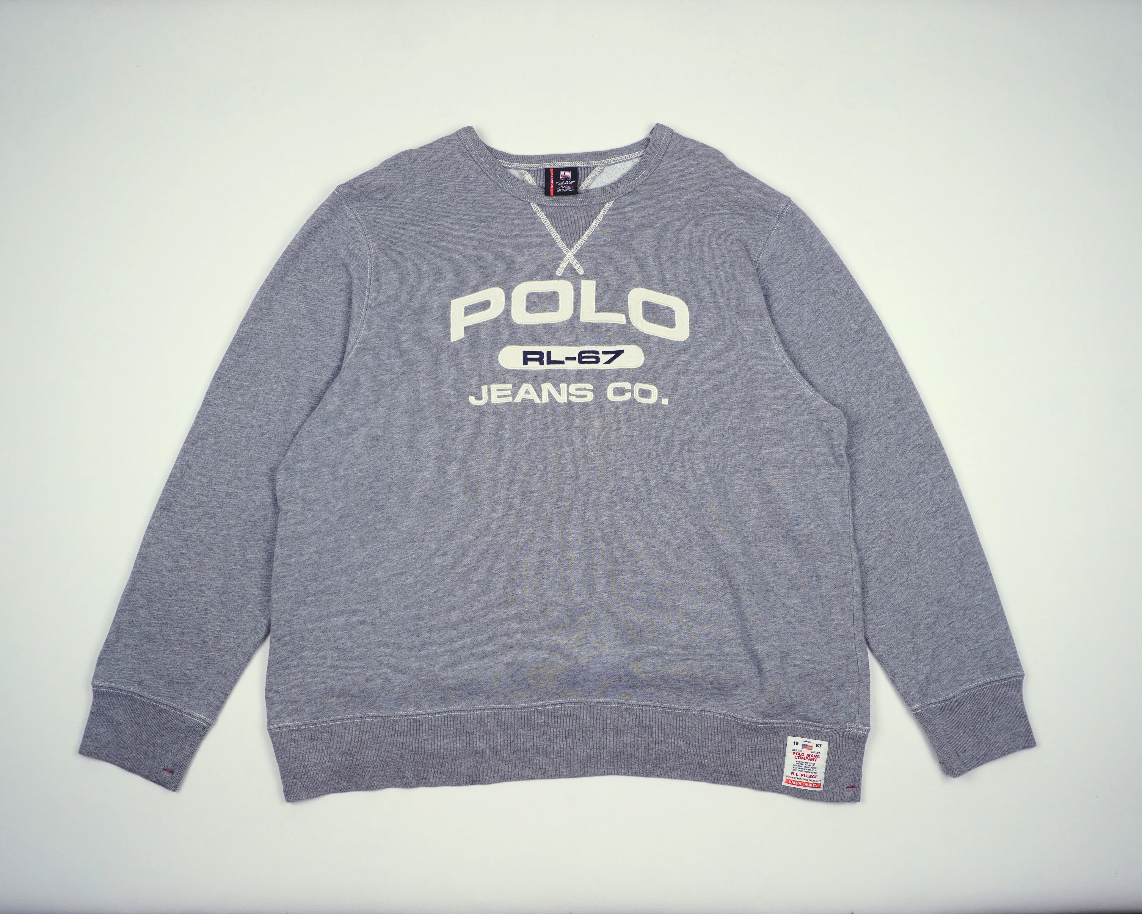 Ralph Lauren Gray Sweater XXL Cotton