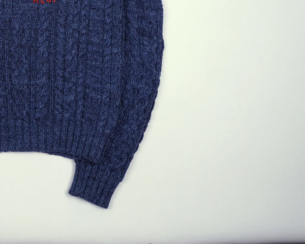 Ralph Lauren Blue Flag Sweater M Wool