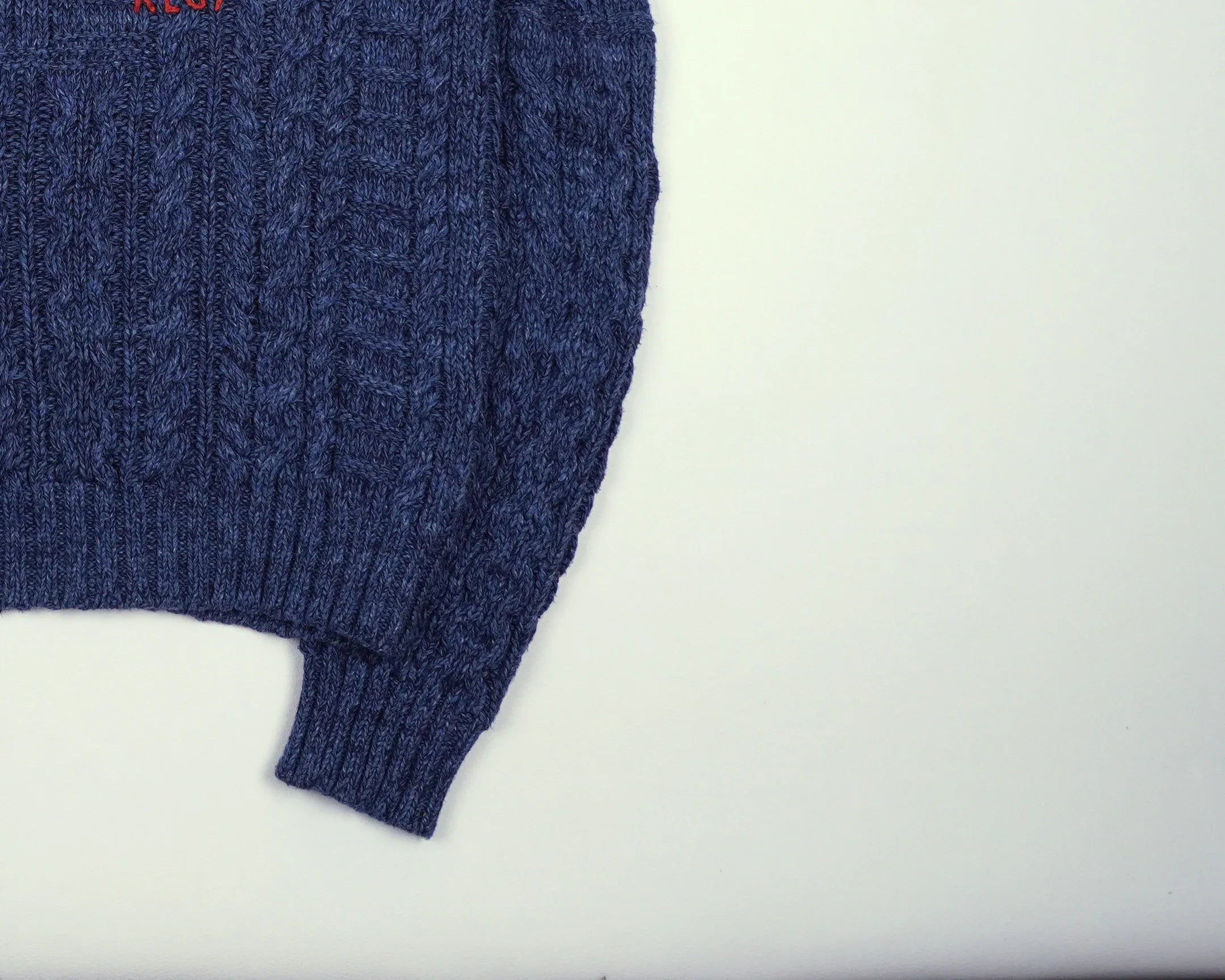 Ralph Lauren Blue Flag Sweater M Wool