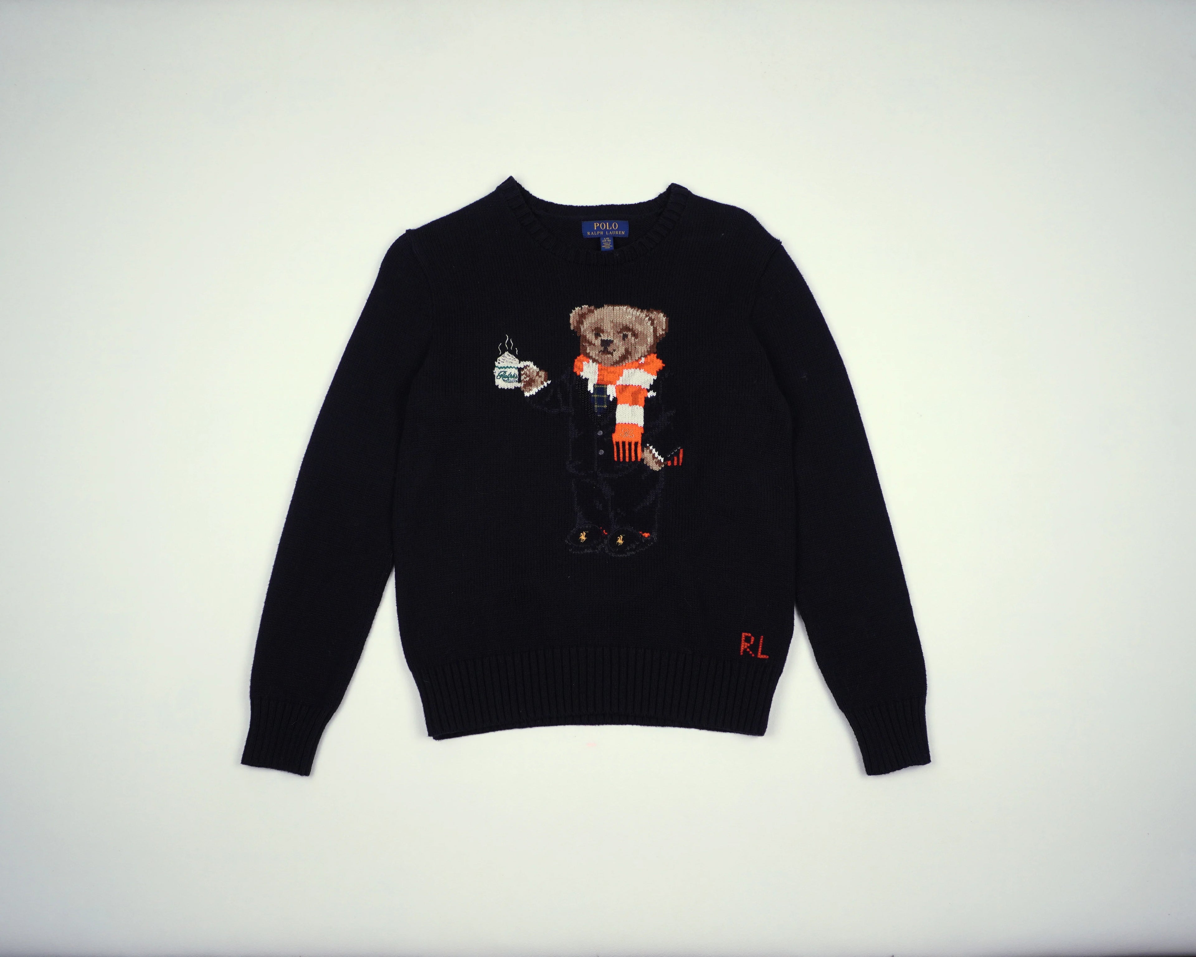 Ralph Lauren Black Bear Sweater Wool